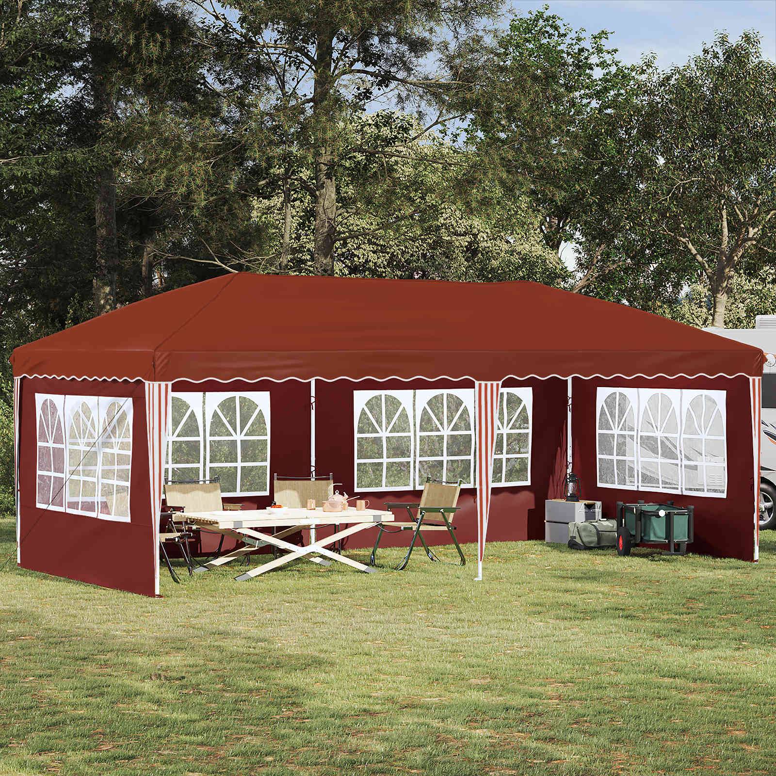 vidaXL Pop-up Partyzelt 575 x 289 x 245 cm Terrakotta