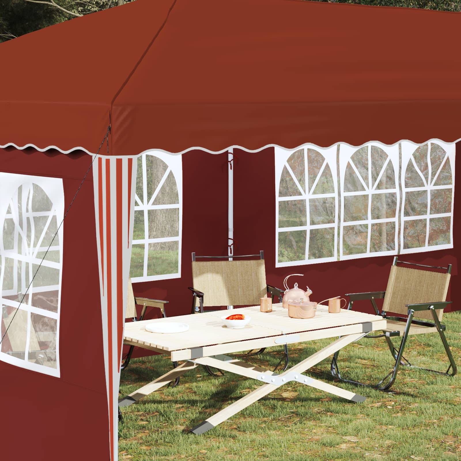 vidaXL Pop-up Partyzelt 575 x 289 x 245 cm Terrakotta