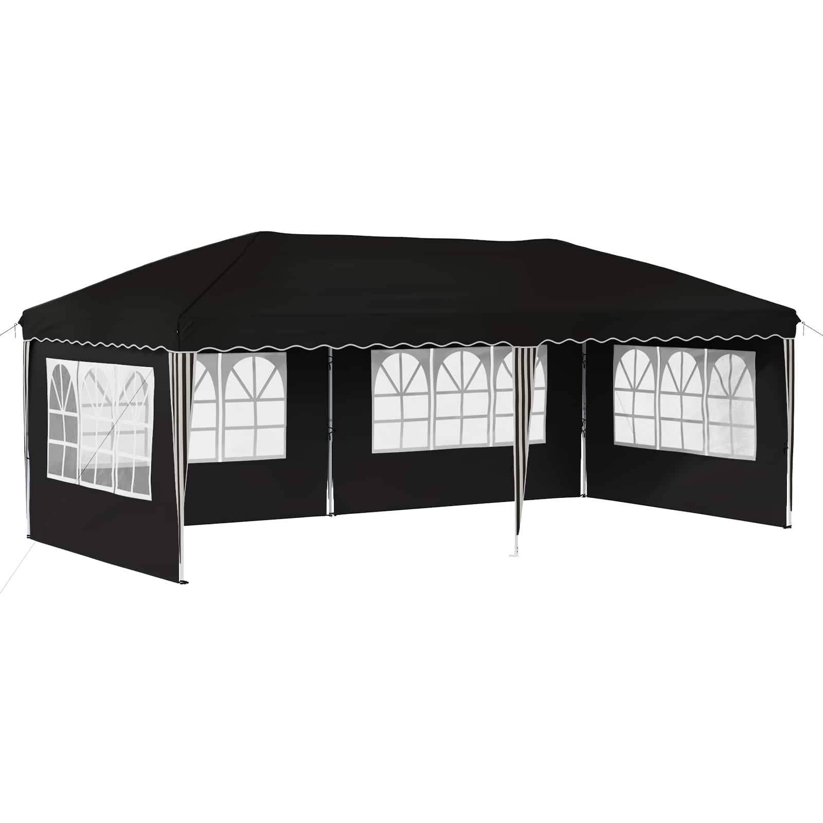 vidaXL Pop-up Partyzelt 575 x 289 x 245 cm Schwarz