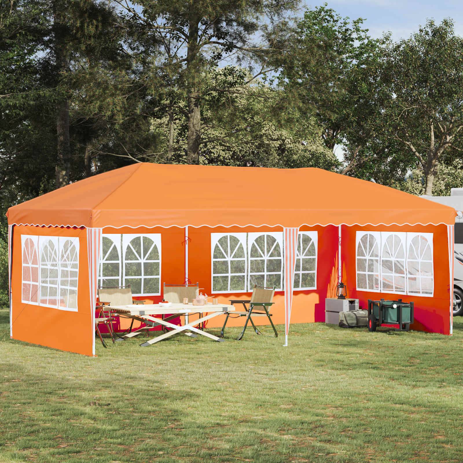 vidaXL Pop-up Partyzelt 575 x 289 x 245 cm Orange