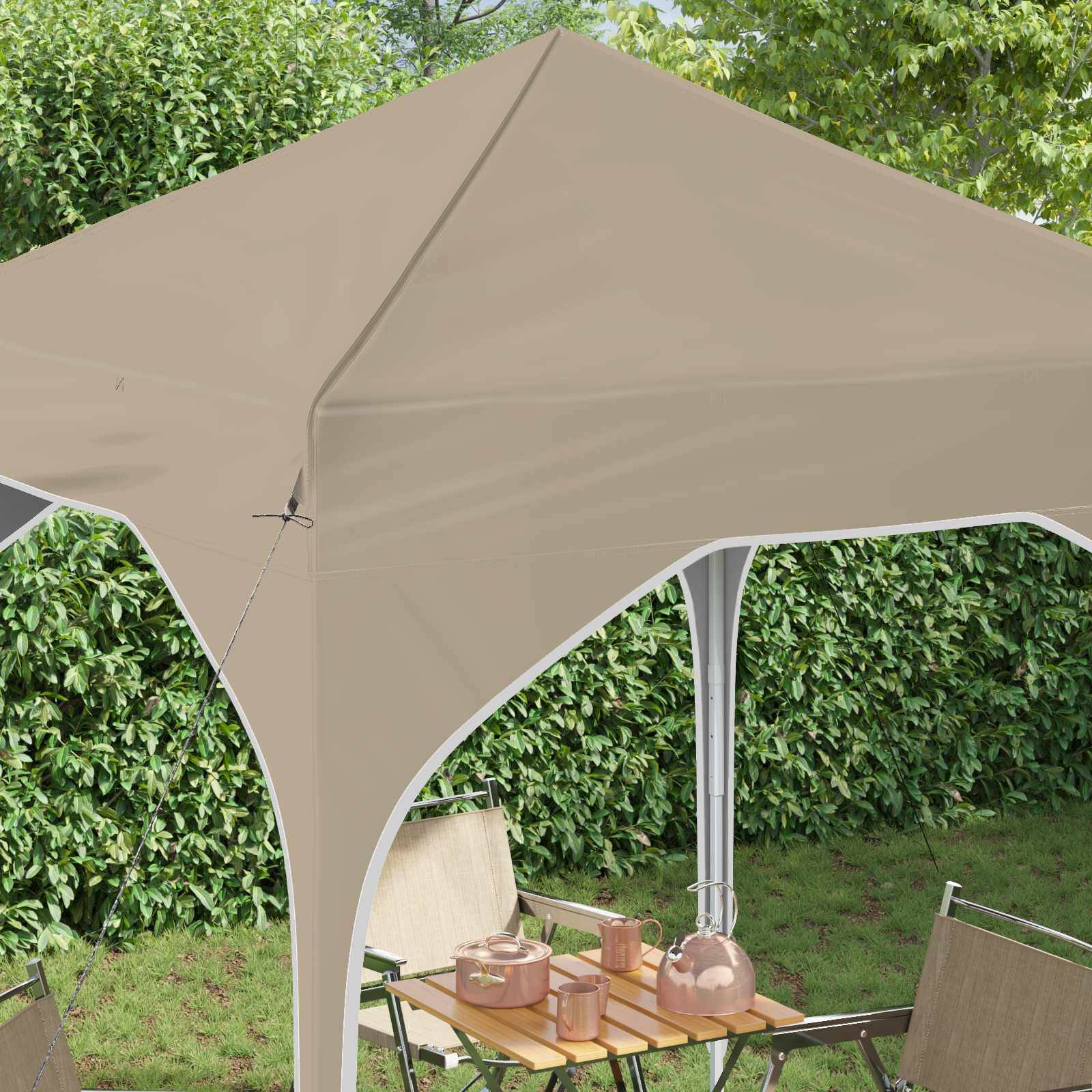 vidaXL Pop-up Partyzelt 194 x 194 x 245 cm Creme
