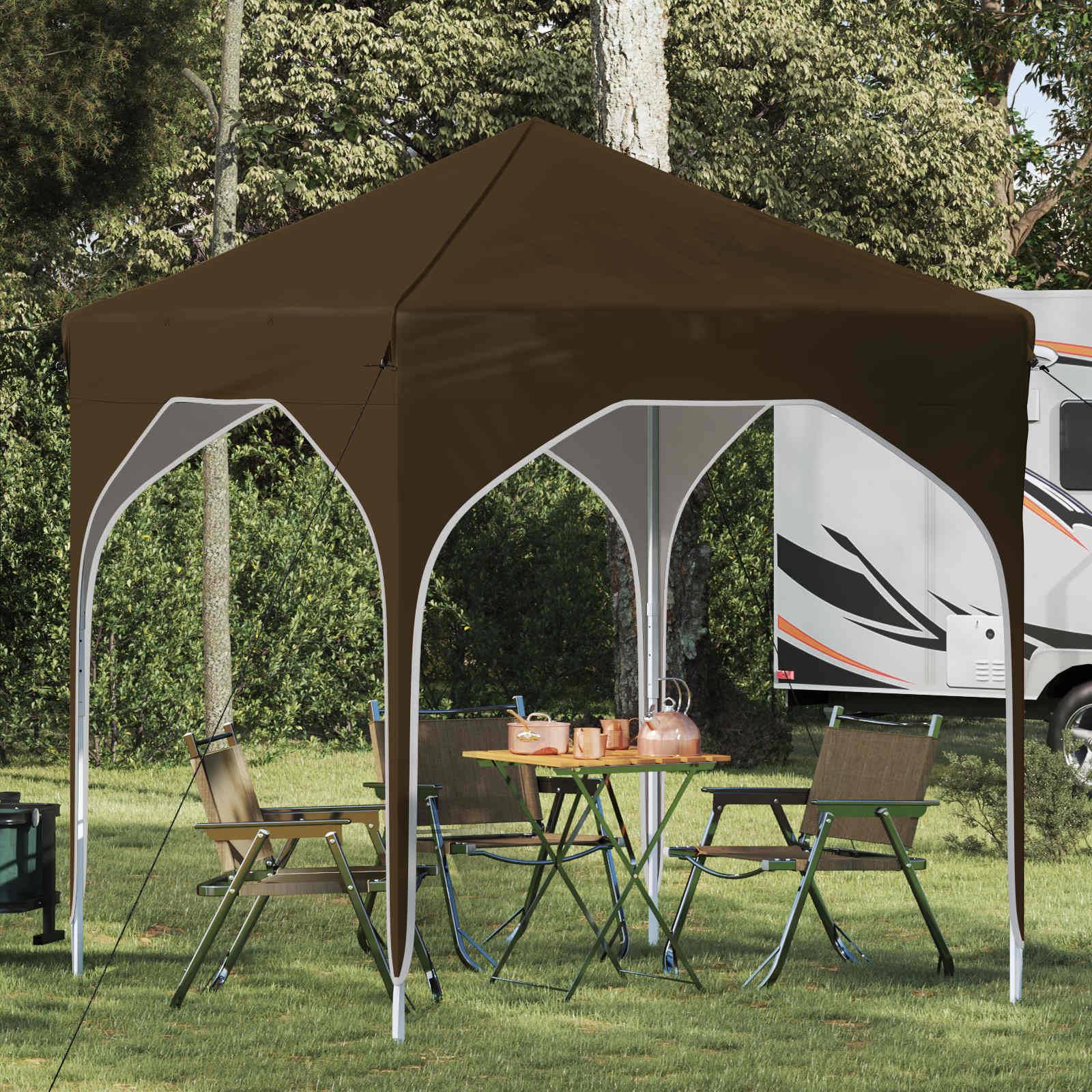 vidaXL Pop-up Partyzelt 194 x 194 x 245 cm Taupe