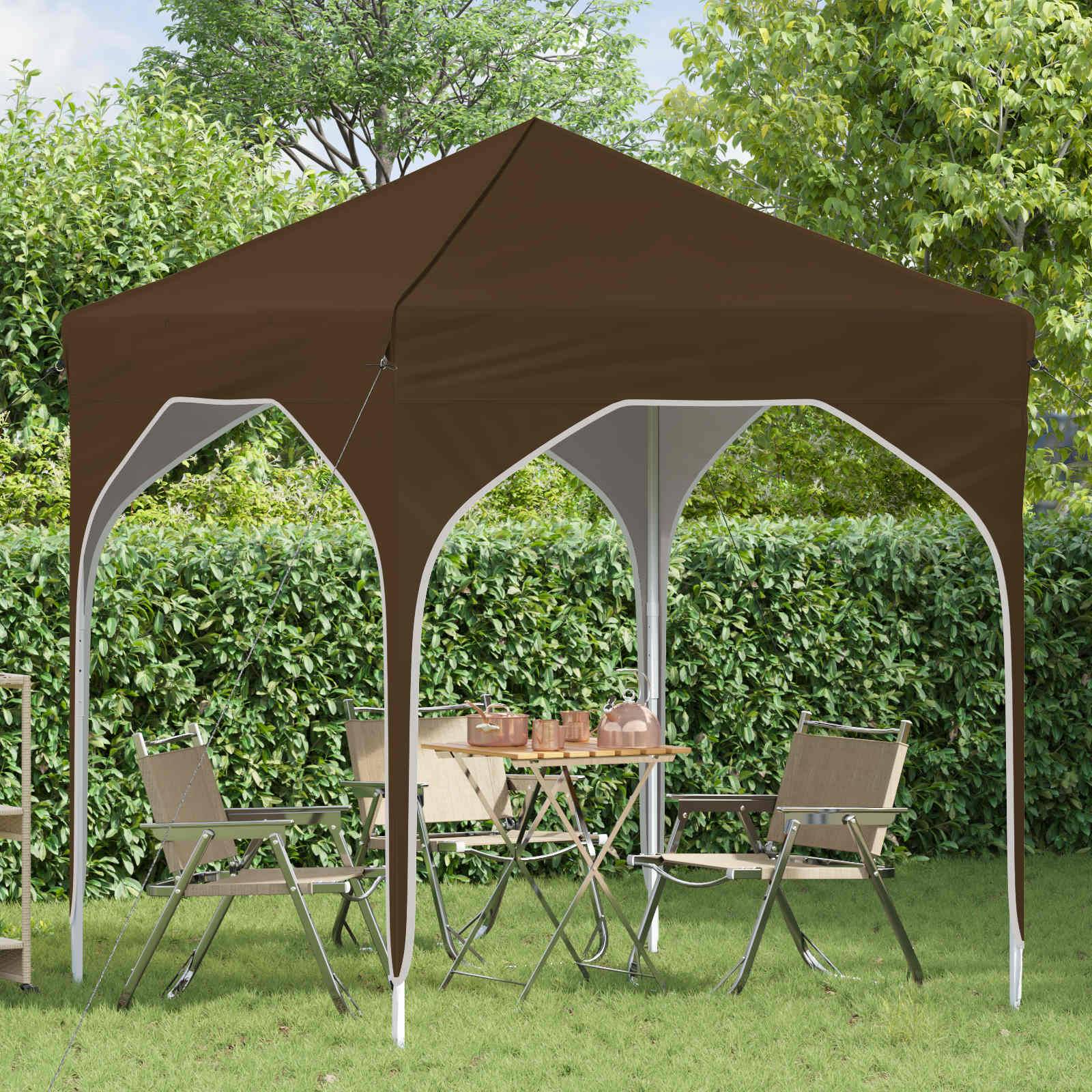 vidaXL Pop-up Partyzelt 194 x 194 x 245 cm Taupe