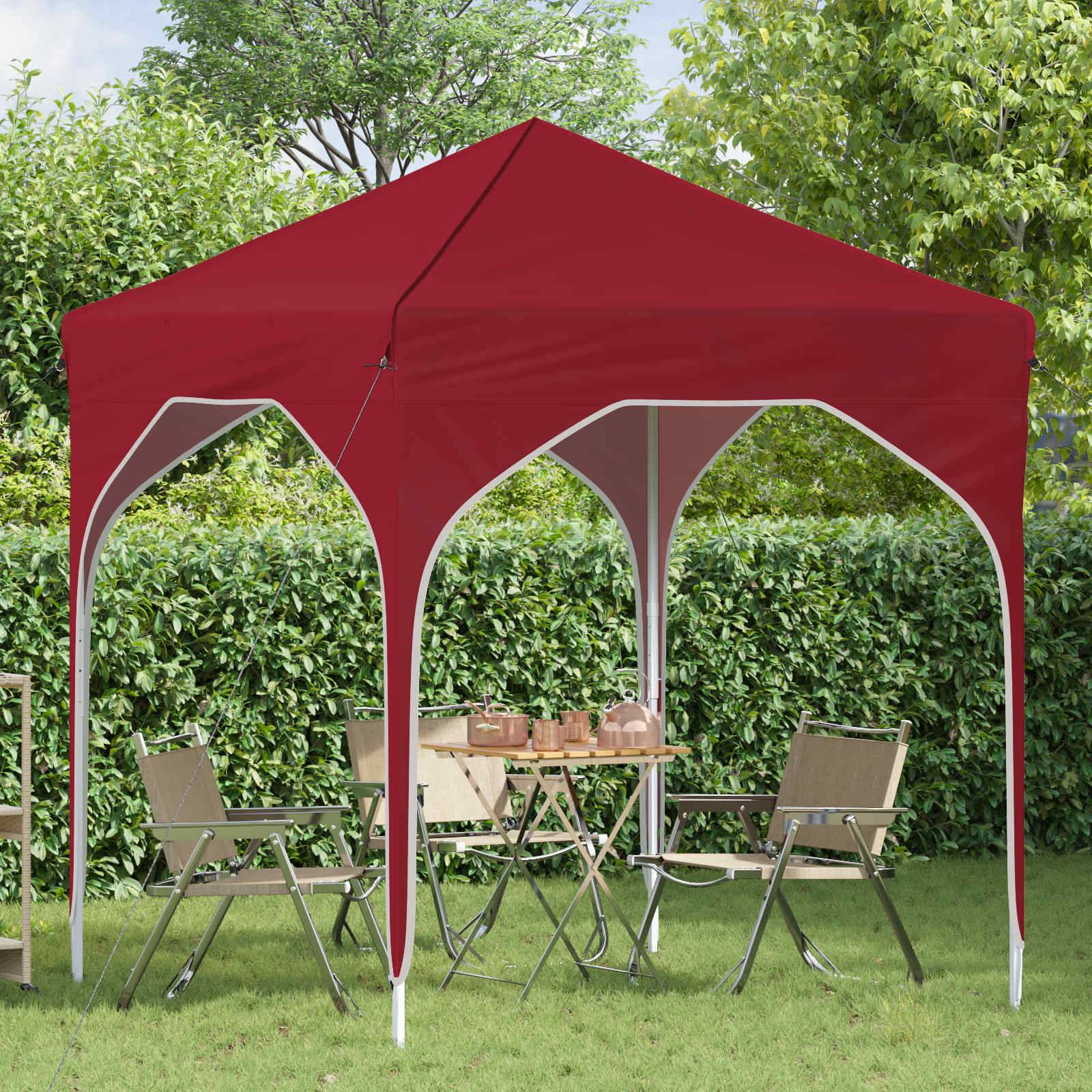 vidaXL Pop-up Partyzelt 194 x 194 x 245 cm Bordeauxrot
