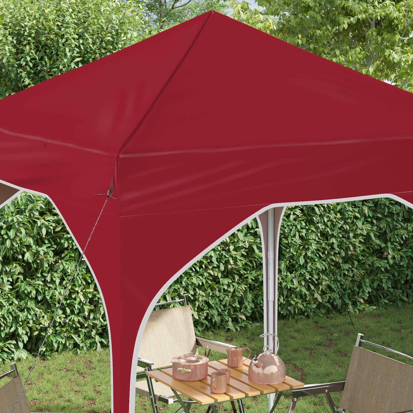 vidaXL Pop-up Partyzelt 194 x 194 x 245 cm Bordeauxrot