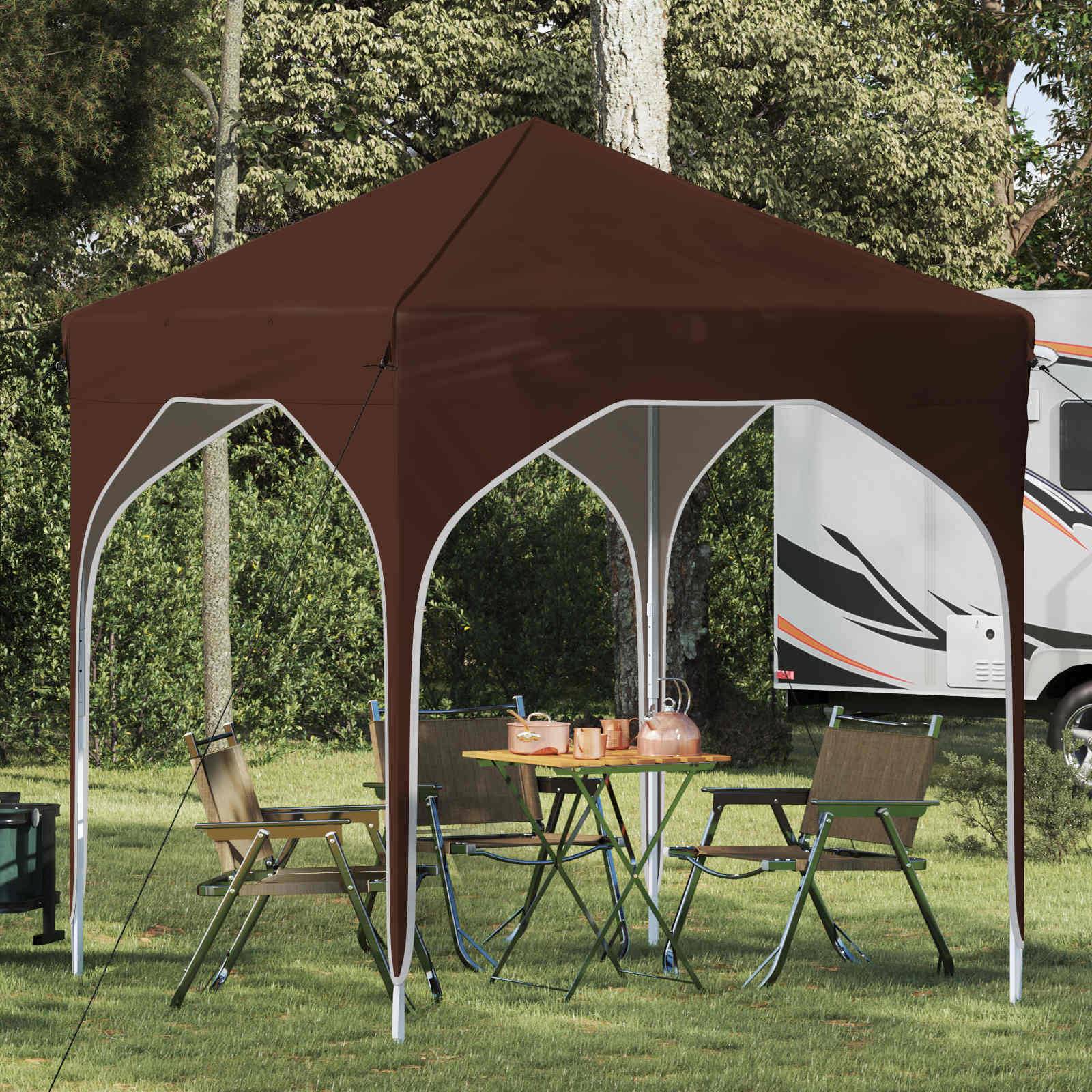 vidaXL Pop-up Partyzelt 194 x 194 x 245 cm Braun