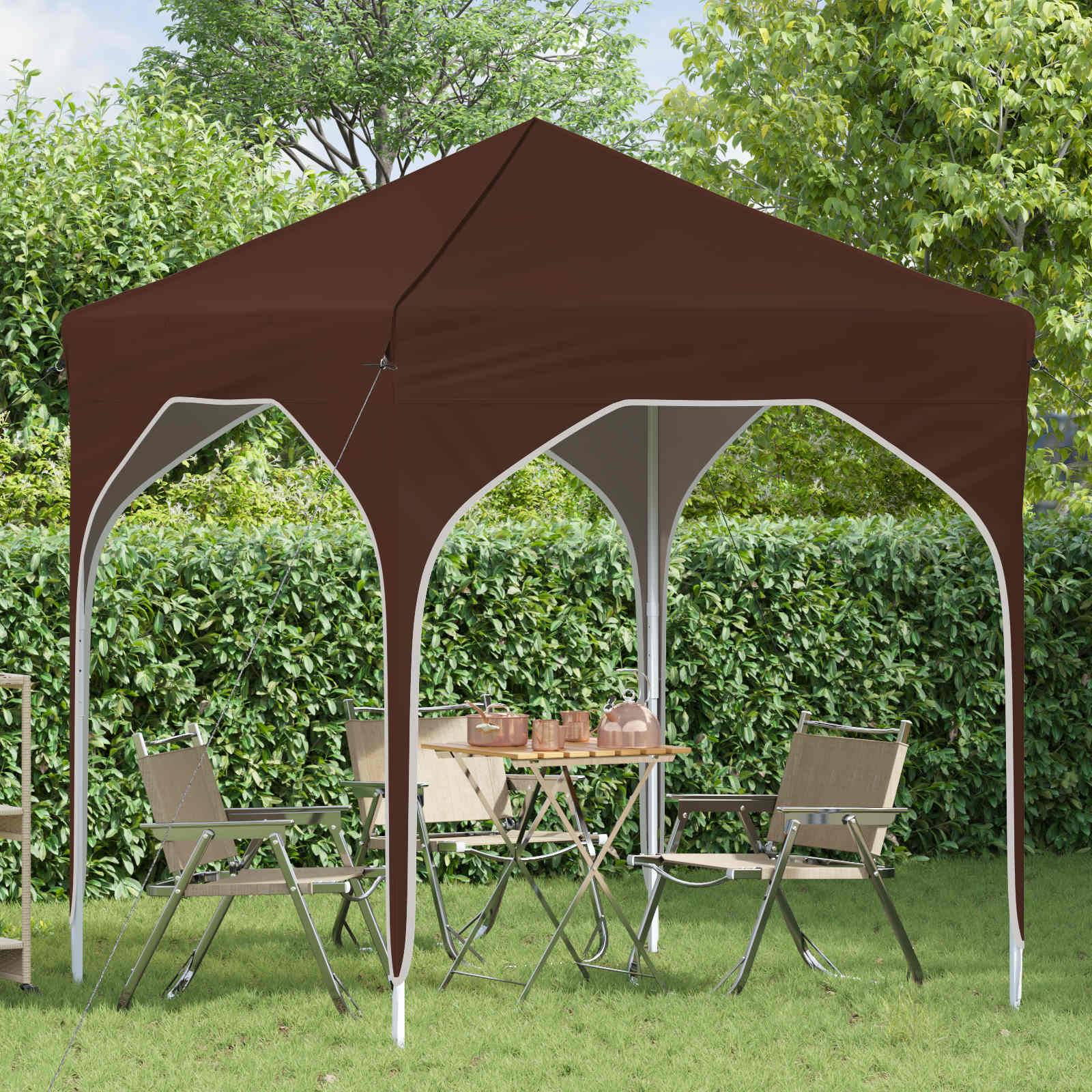 vidaXL Pop-up Partyzelt 194 x 194 x 245 cm Braun