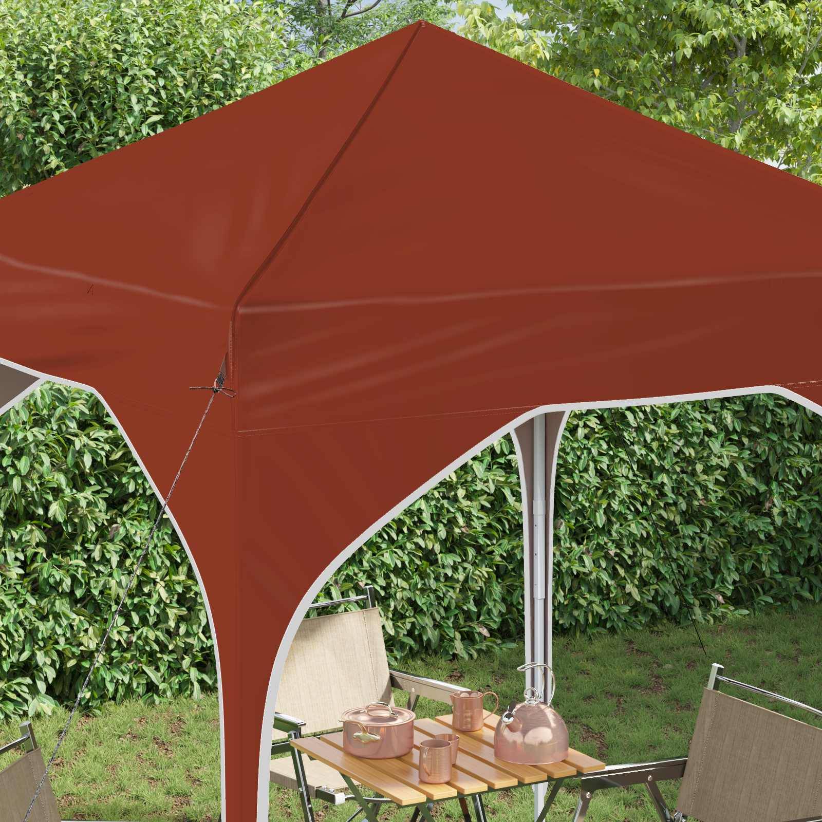 vidaXL Pop-up Partyzelt 194 x 194 x 245 cm Terrakotta
