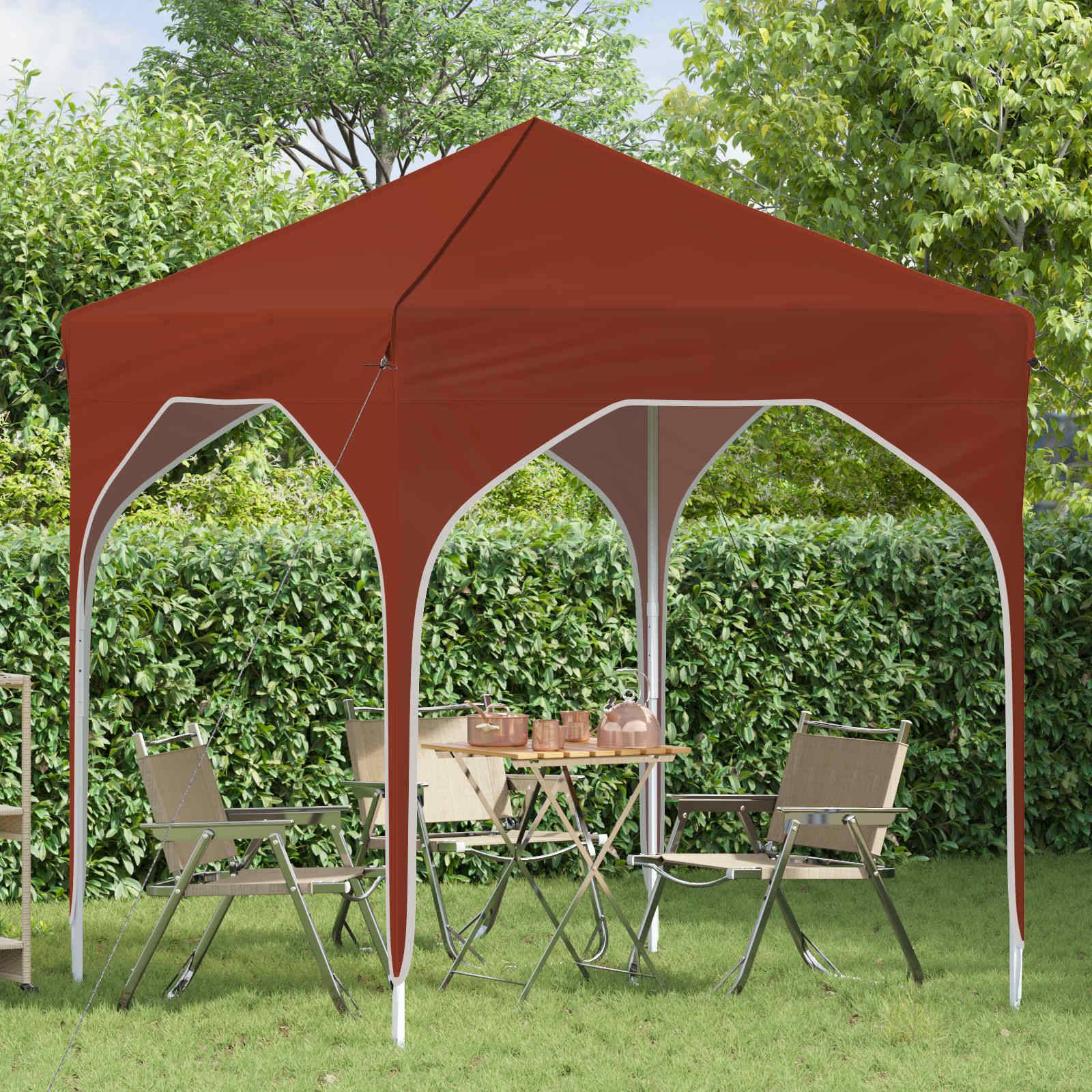 vidaXL Pop-up Partyzelt 194 x 194 x 245 cm Terrakotta