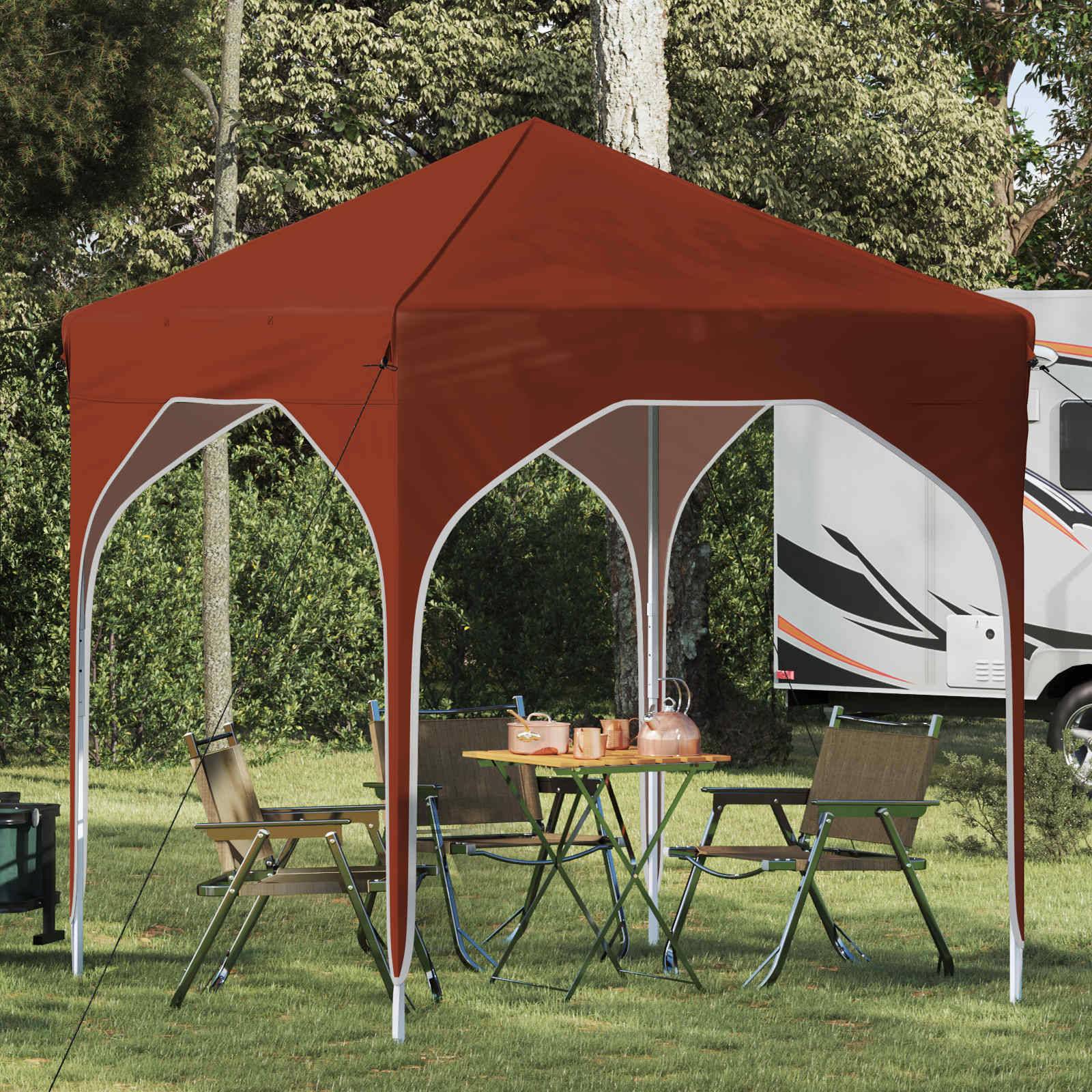 vidaXL Pop-up Partyzelt 194 x 194 x 245 cm Terrakotta