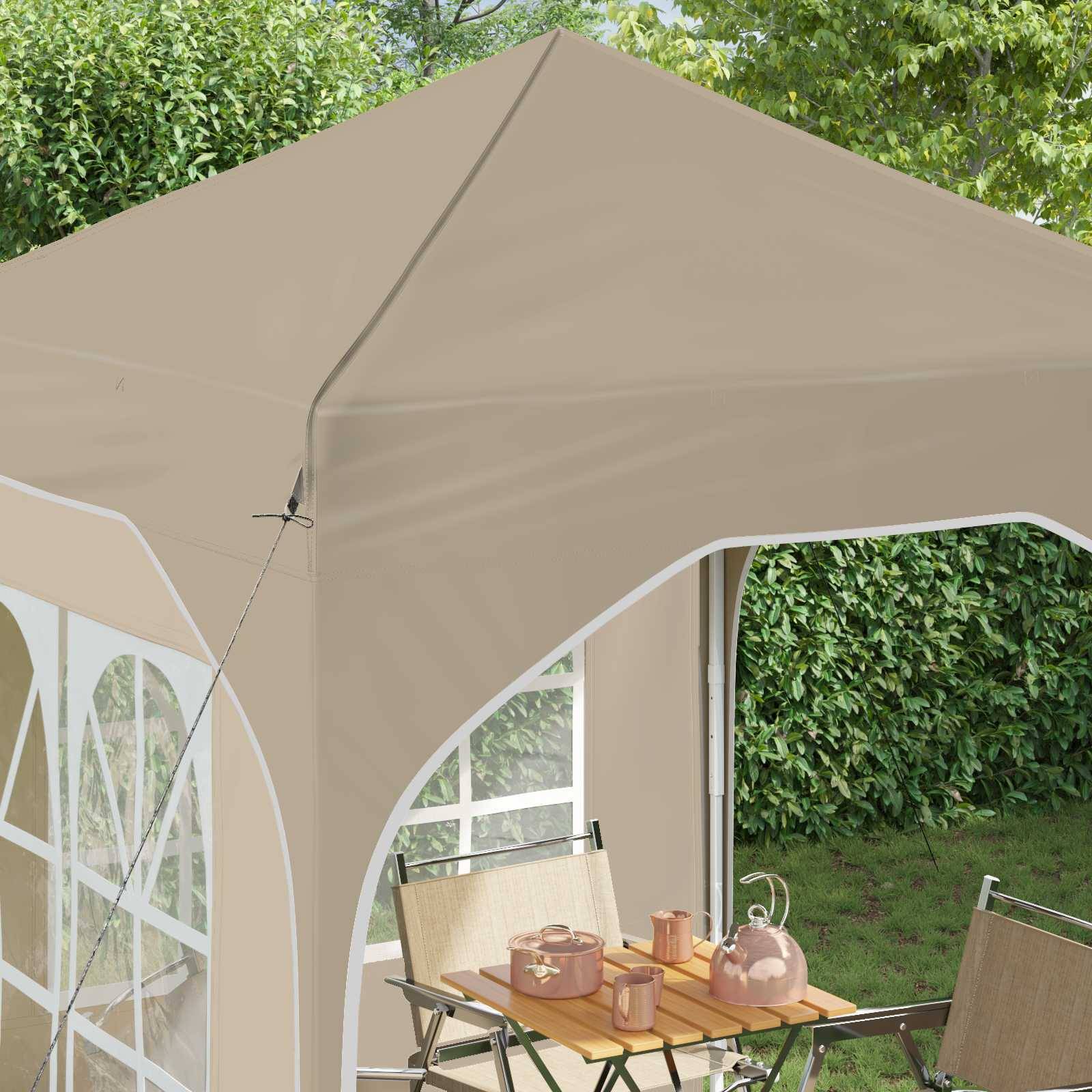vidaXL Pop-up Partyzelt 192 x 192 x 245 cm Creme