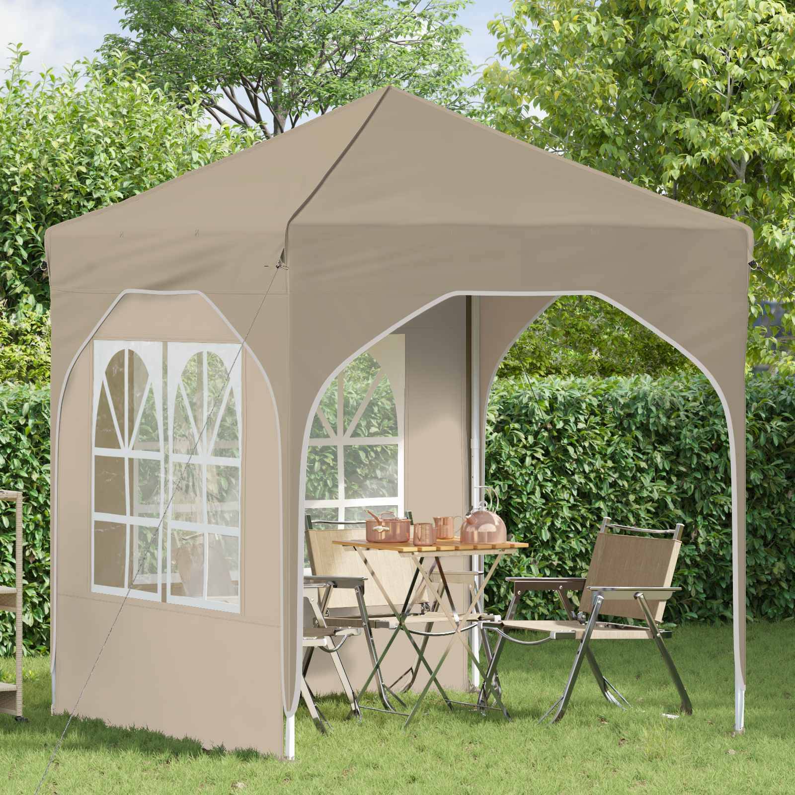 vidaXL Pop-up Partyzelt 192 x 192 x 245 cm Creme