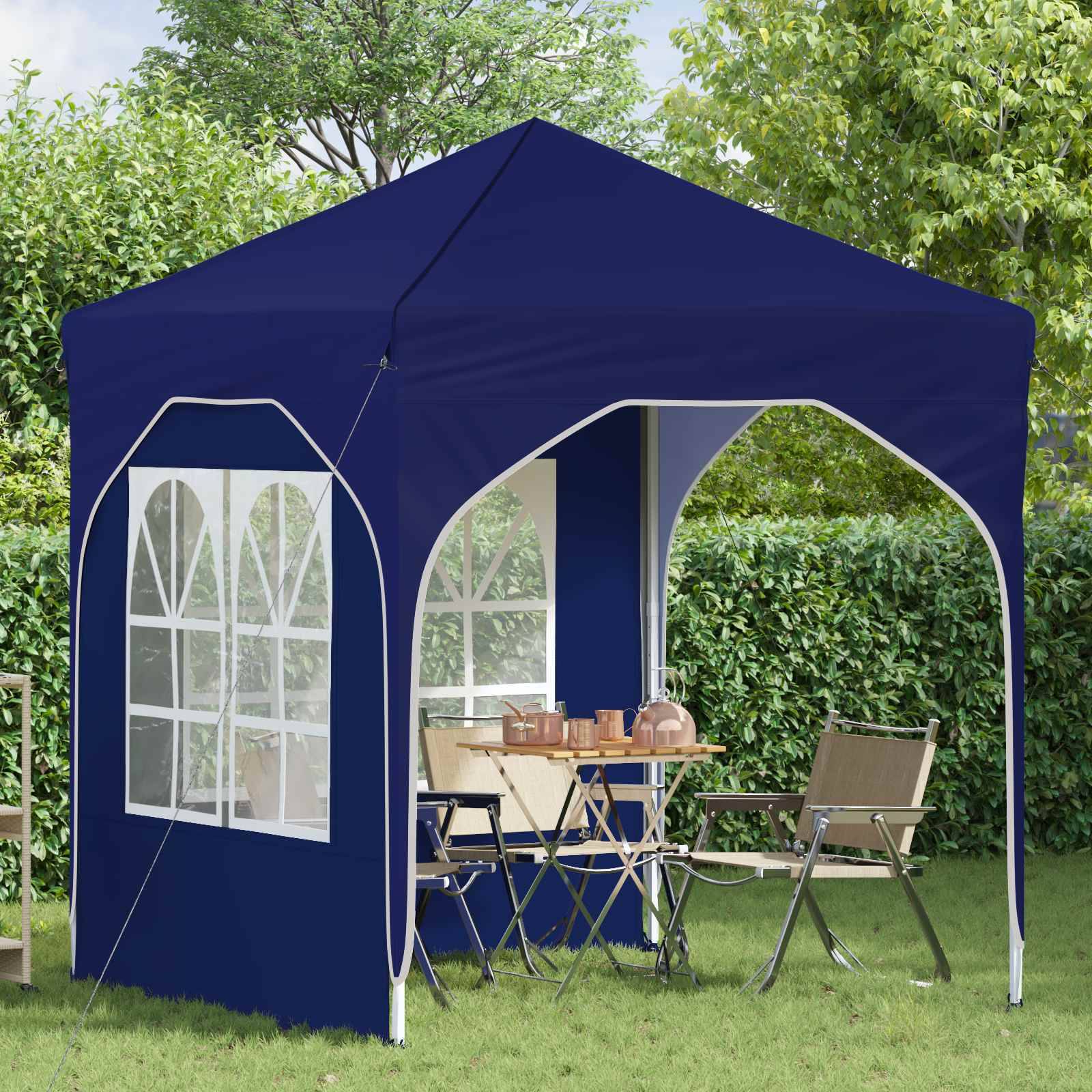 vidaXL Pop-up Partyzelt 192 x 192 x 245 cm Blau