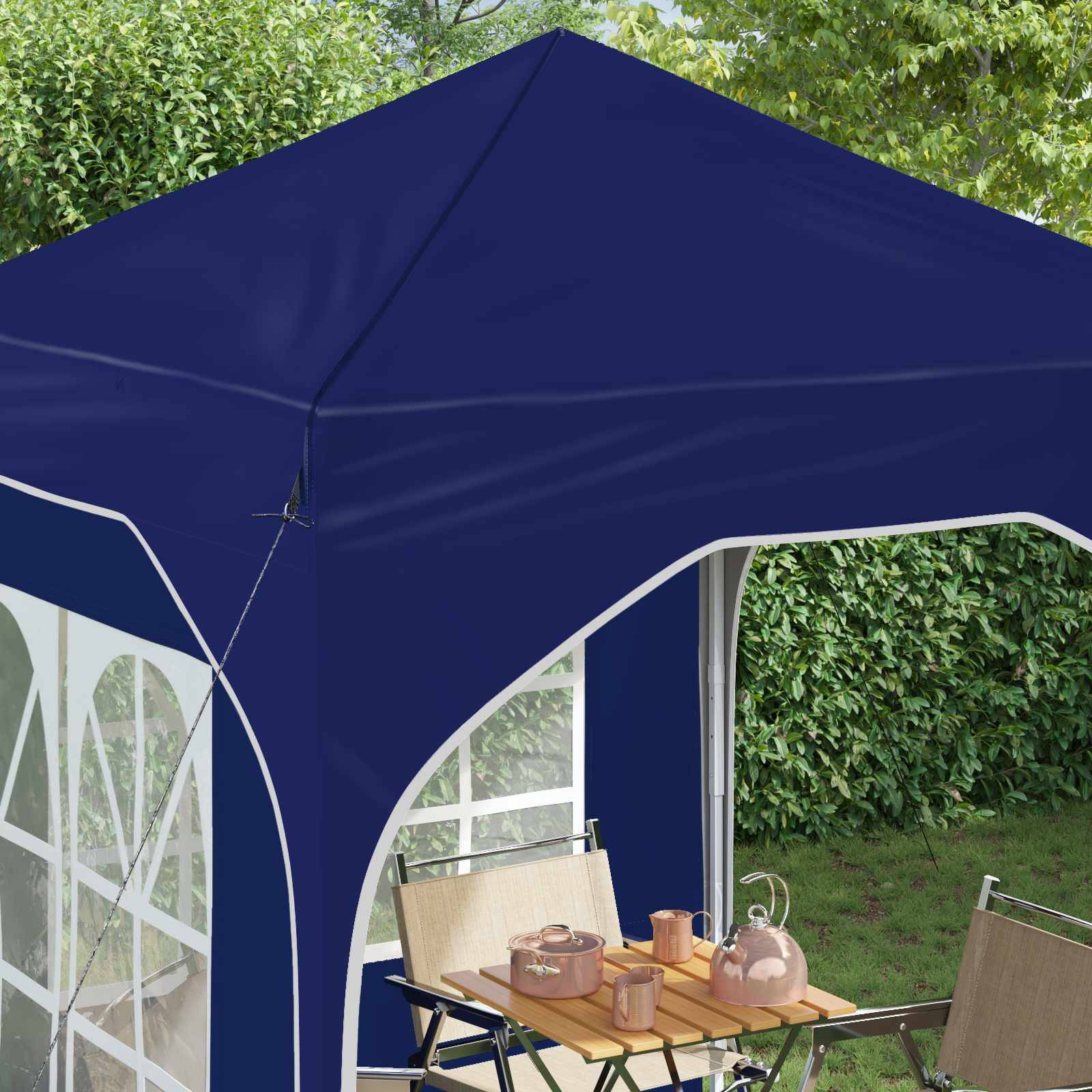 vidaXL Pop-up Partyzelt 192 x 192 x 245 cm Blau