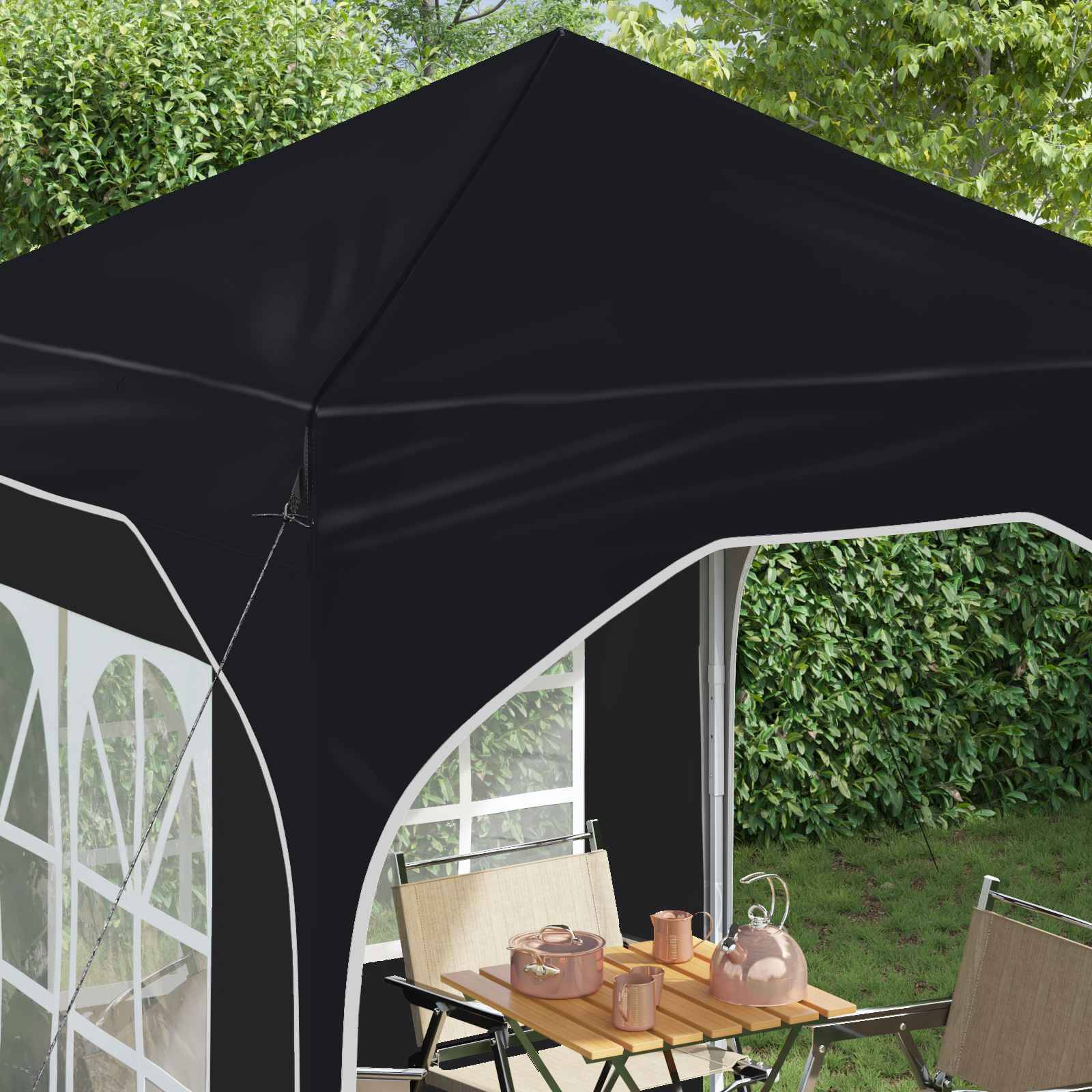 vidaXL Pop-up Partyzelt 192 x 192 x 245 cm Antrazit