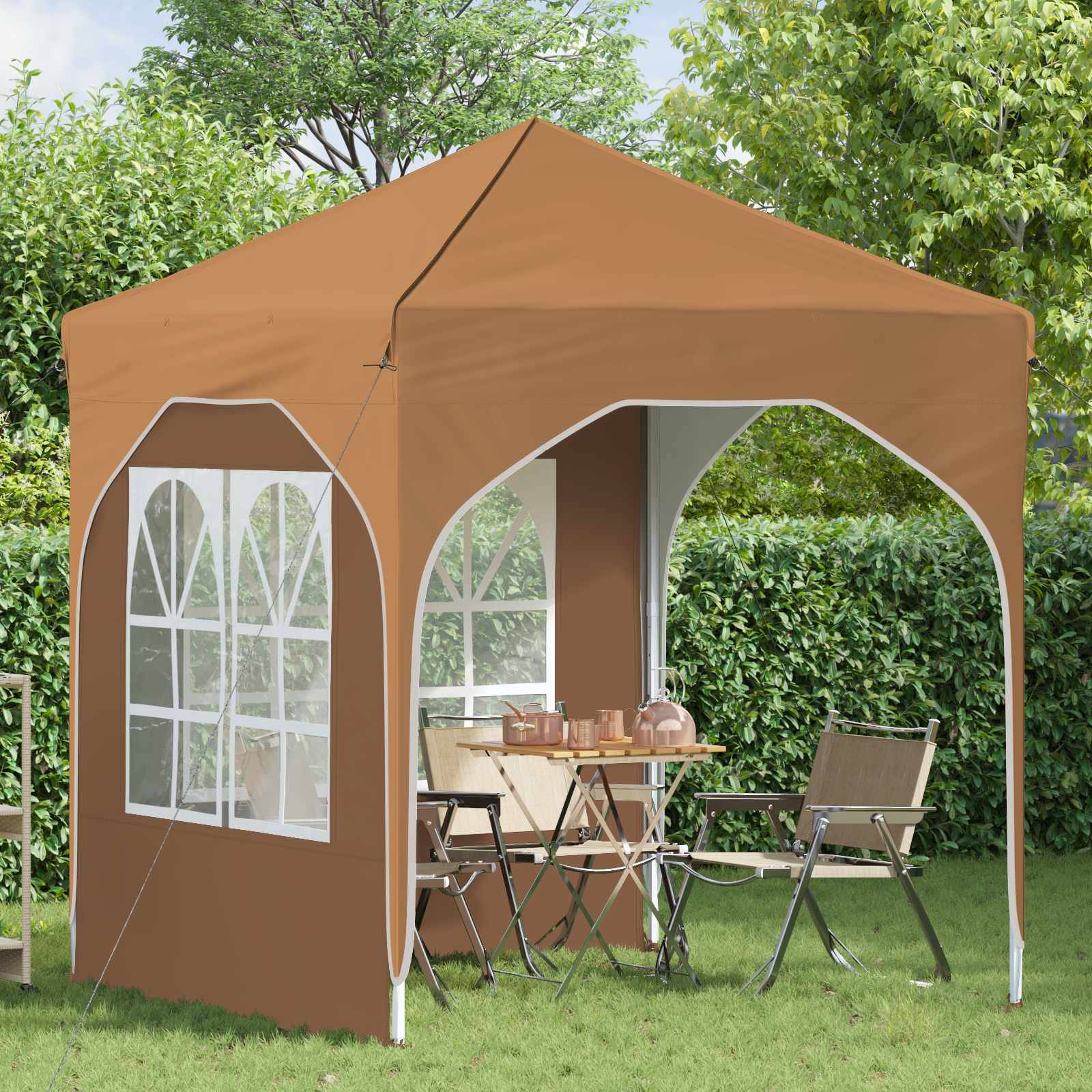 vidaXL Pop-up Partyzelt 192 x 192 x 245 cm Beige