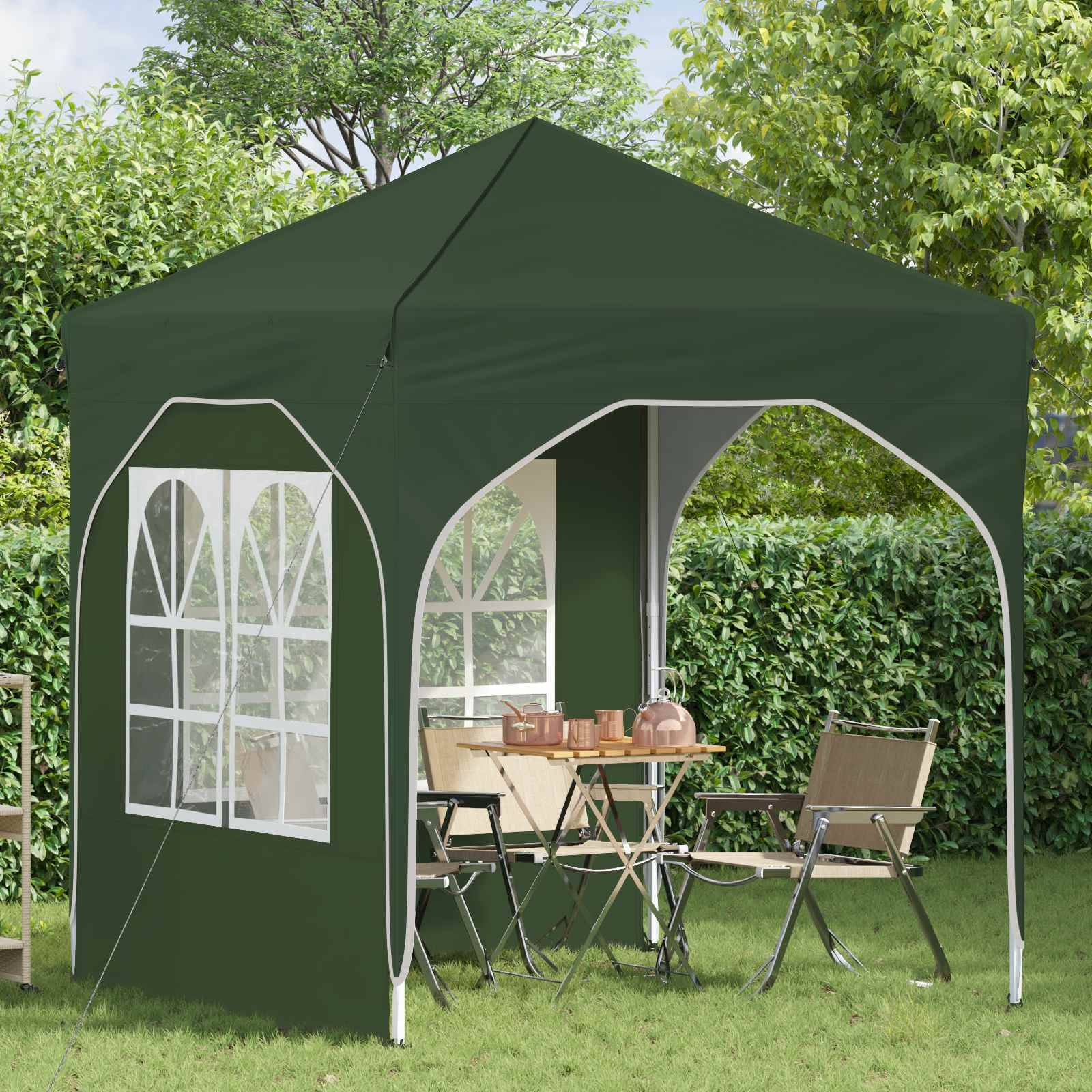 vidaXL Pop-up Partyzelt 192 x 192 x 245 cm Grün