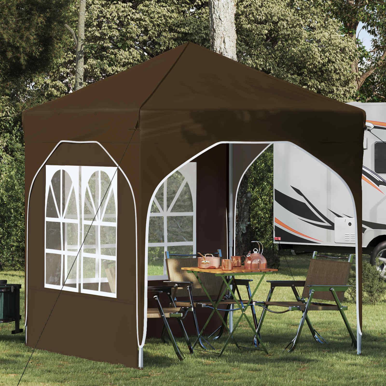 vidaXL Pop-up Partyzelt 192 x 192 x 245 cm Taupe