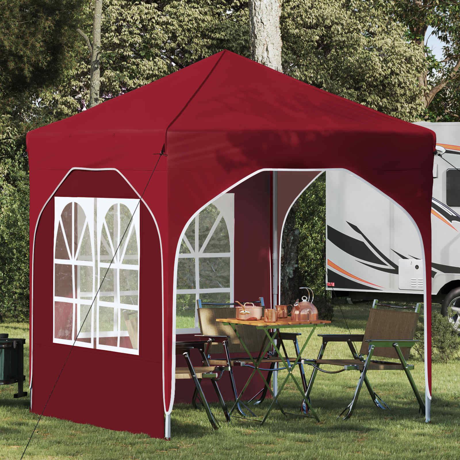 vidaXL Pop-up Partyzelt 192 x 192 x 245 cm Bordeauxrot