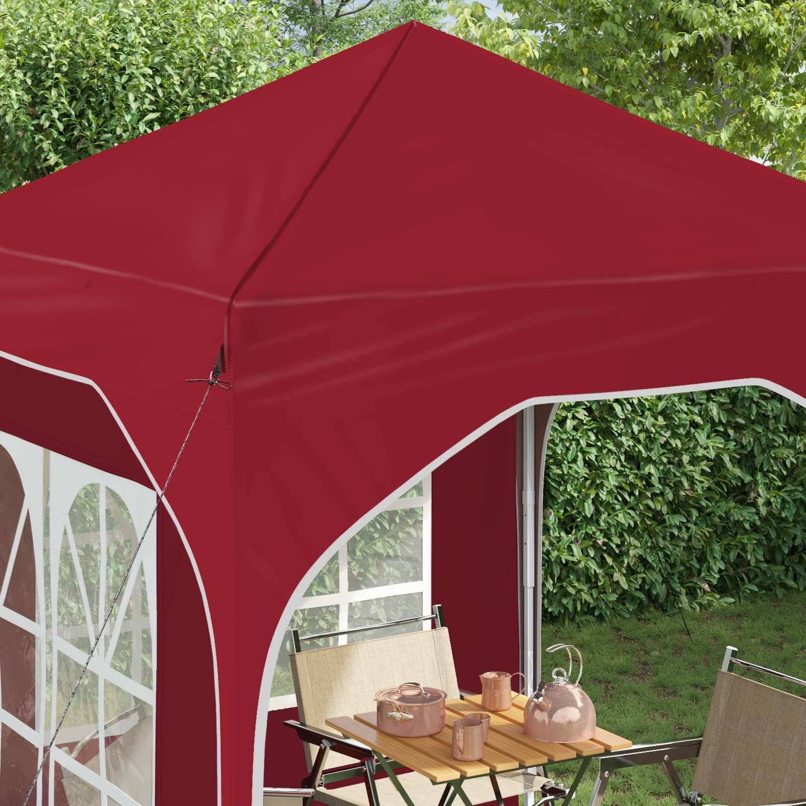 vidaXL Pop-up Partyzelt 192 x 192 x 245 cm Bordeauxrot