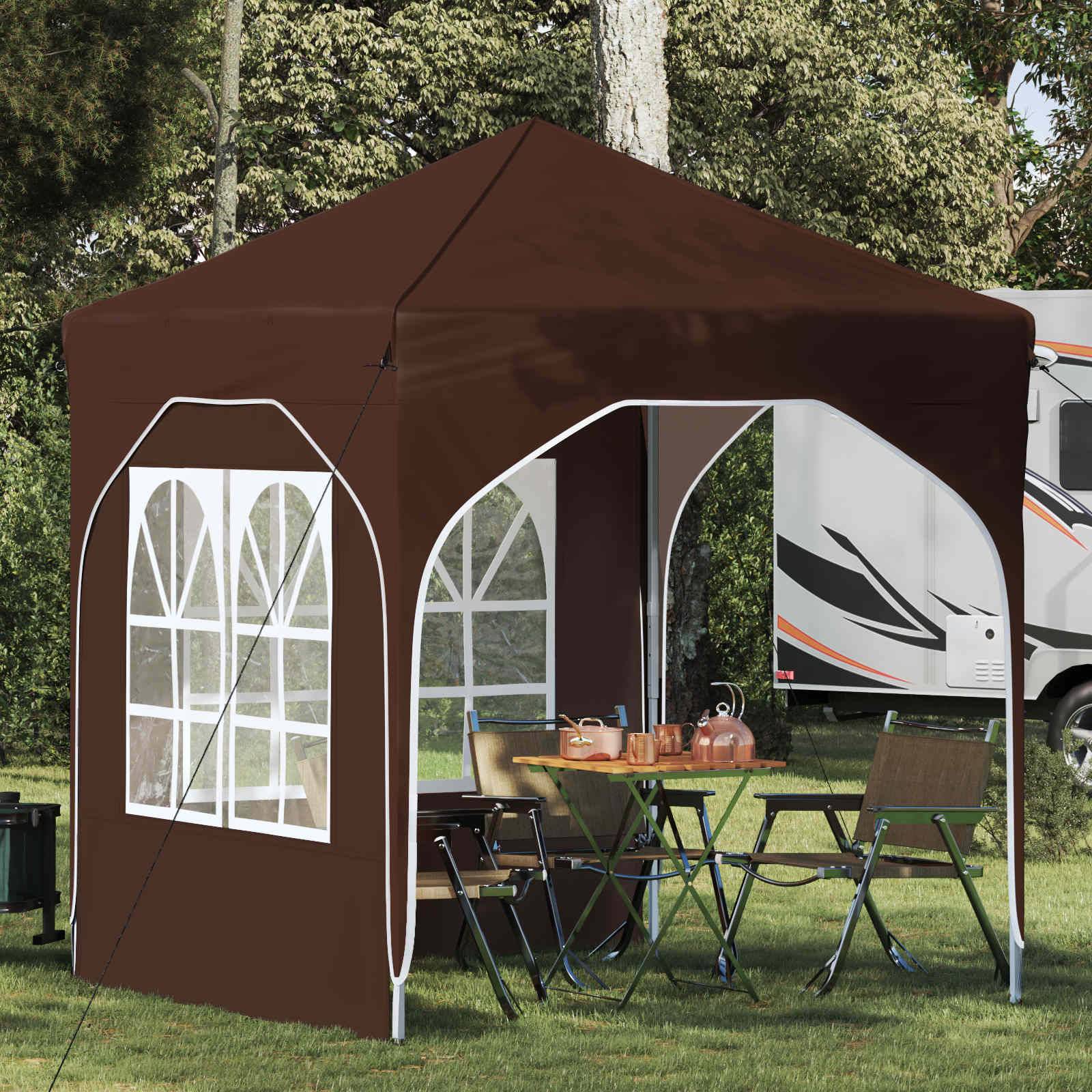vidaXL Pop-up Partyzelt 192 x 192 x 245 cm Braun