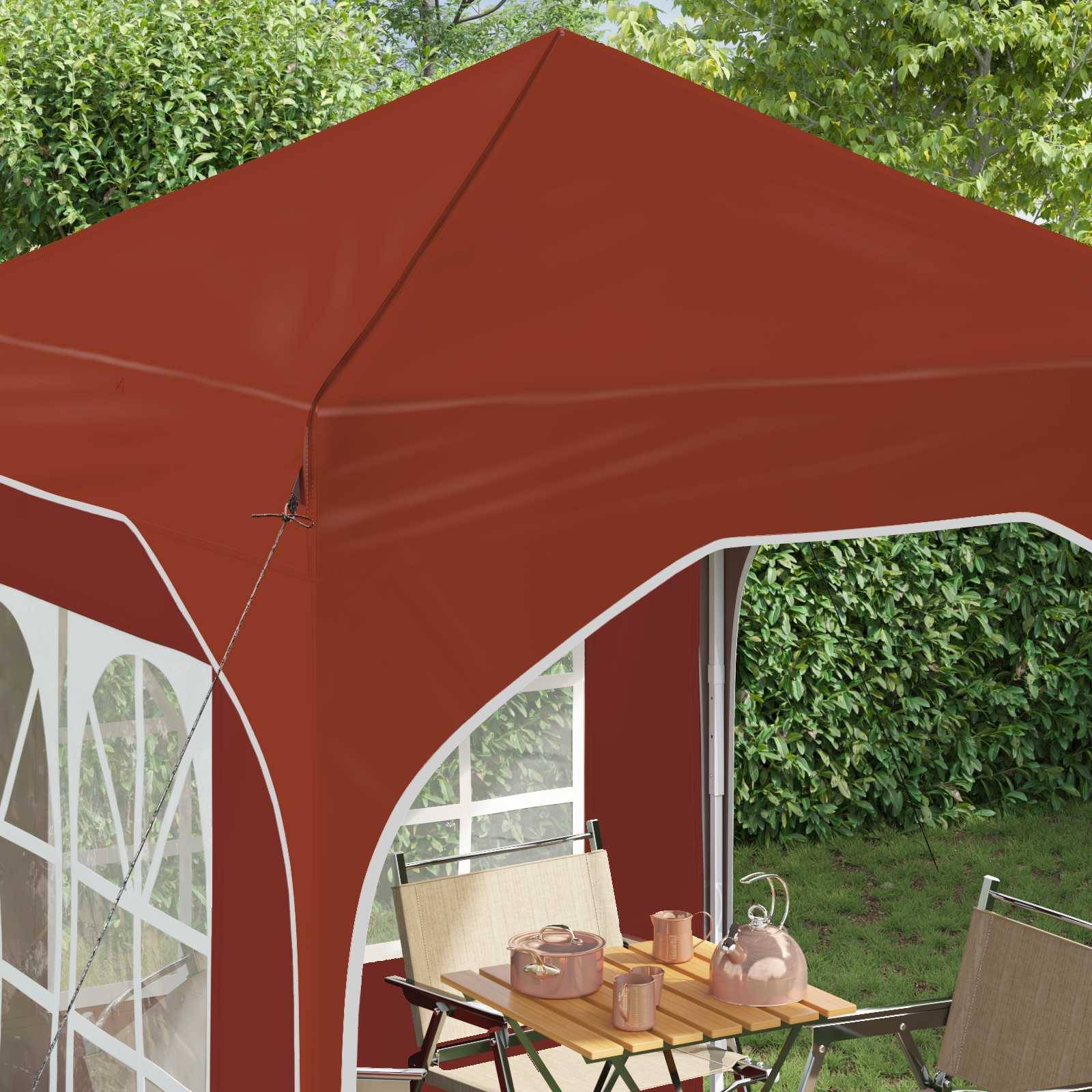 vidaXL Pop-up Partyzelt 192 x 192 x 245 cm Terrakotta