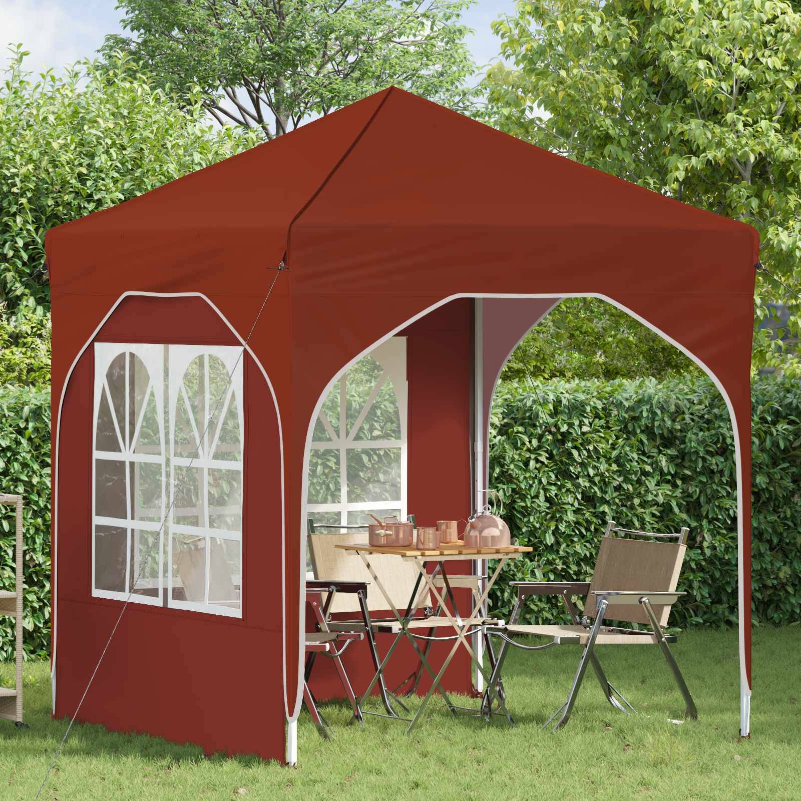 vidaXL Pop-up Partyzelt 192 x 192 x 245 cm Terrakotta