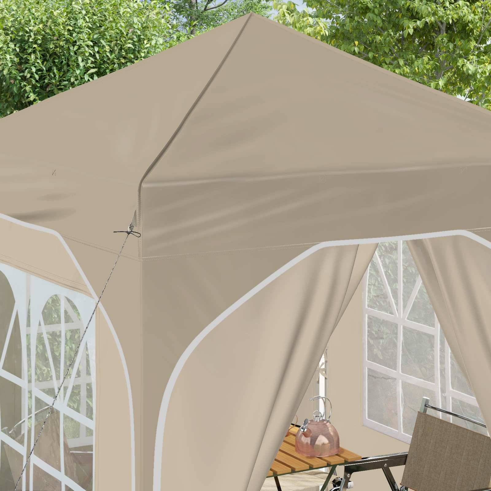 vidaXL Pop-up Partyzelt 192 x 192 x 245 cm Creme