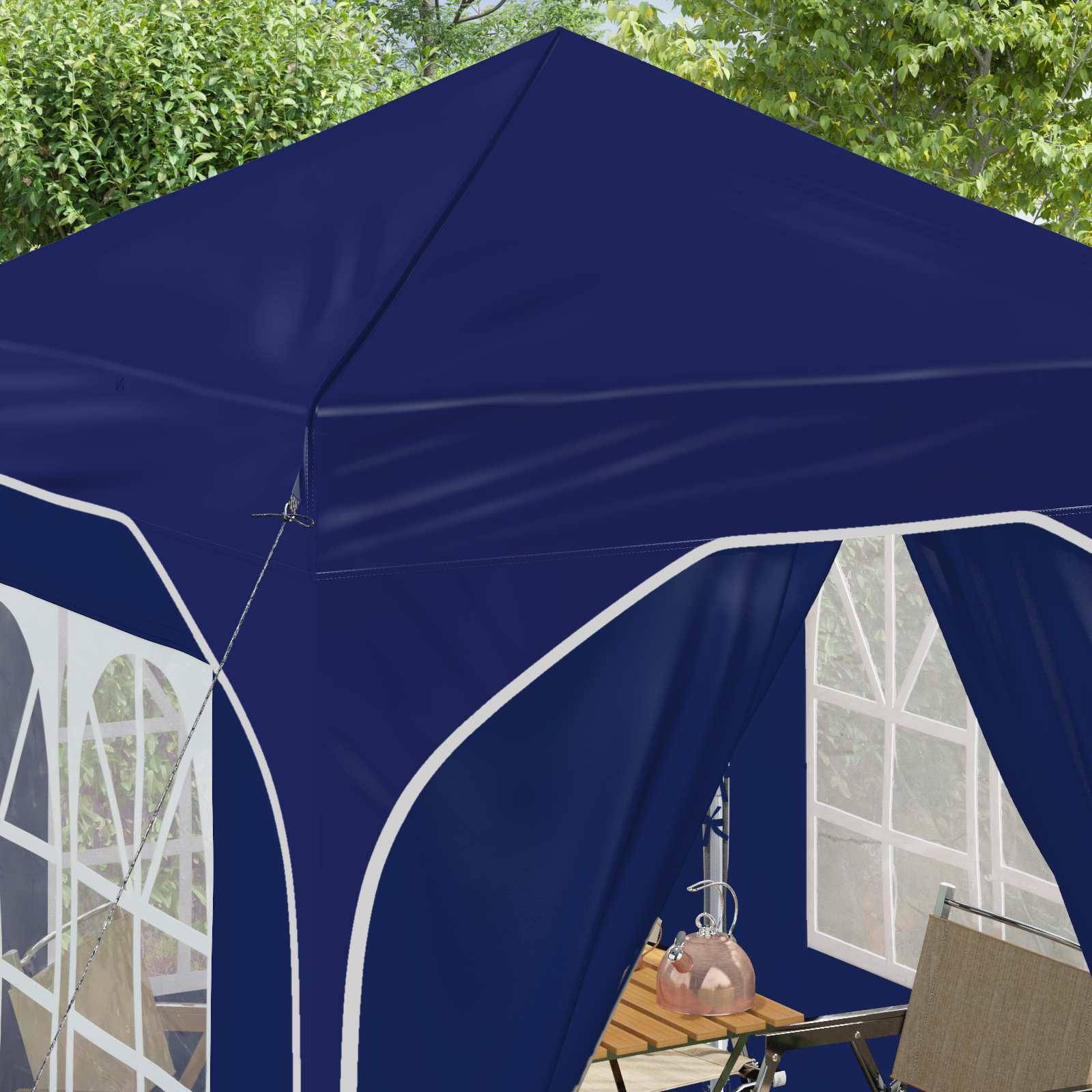 vidaXL Pop-up Partyzelt 192 x 192 x 245 cm Blau