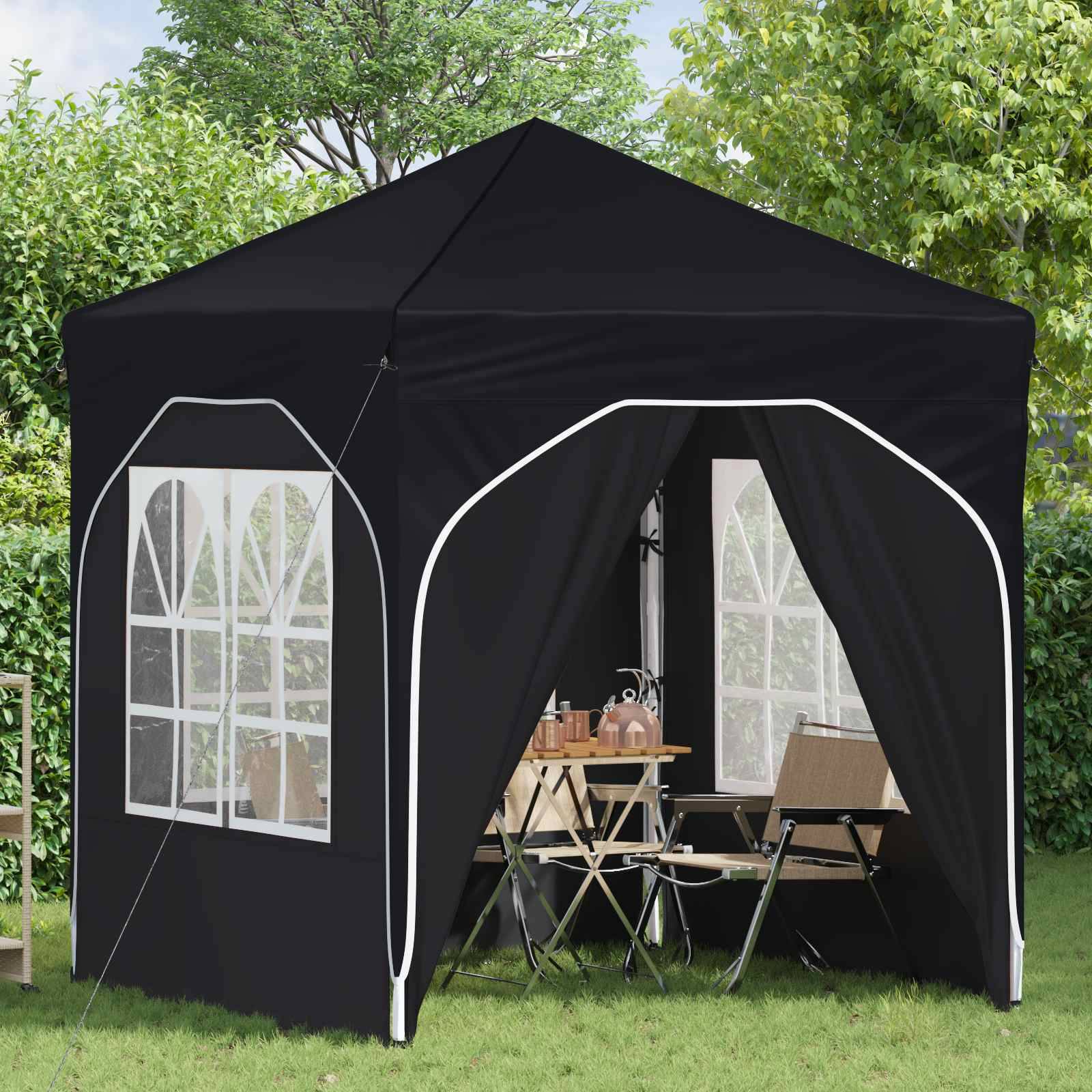 vidaXL Pop-up Partyzelt 192 x 192 x 245 cm Antrazit