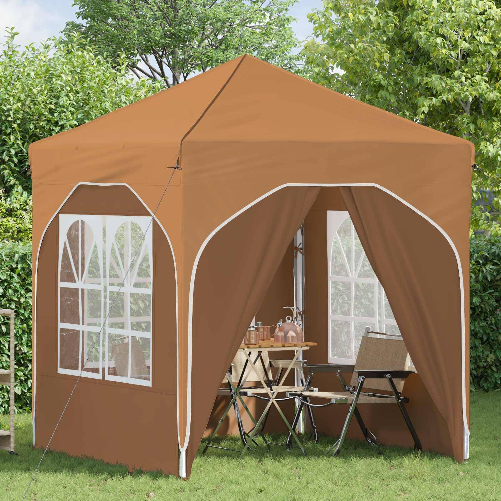vidaXL Pop-up Partyzelt 192 x 192 x 245 cm Beige