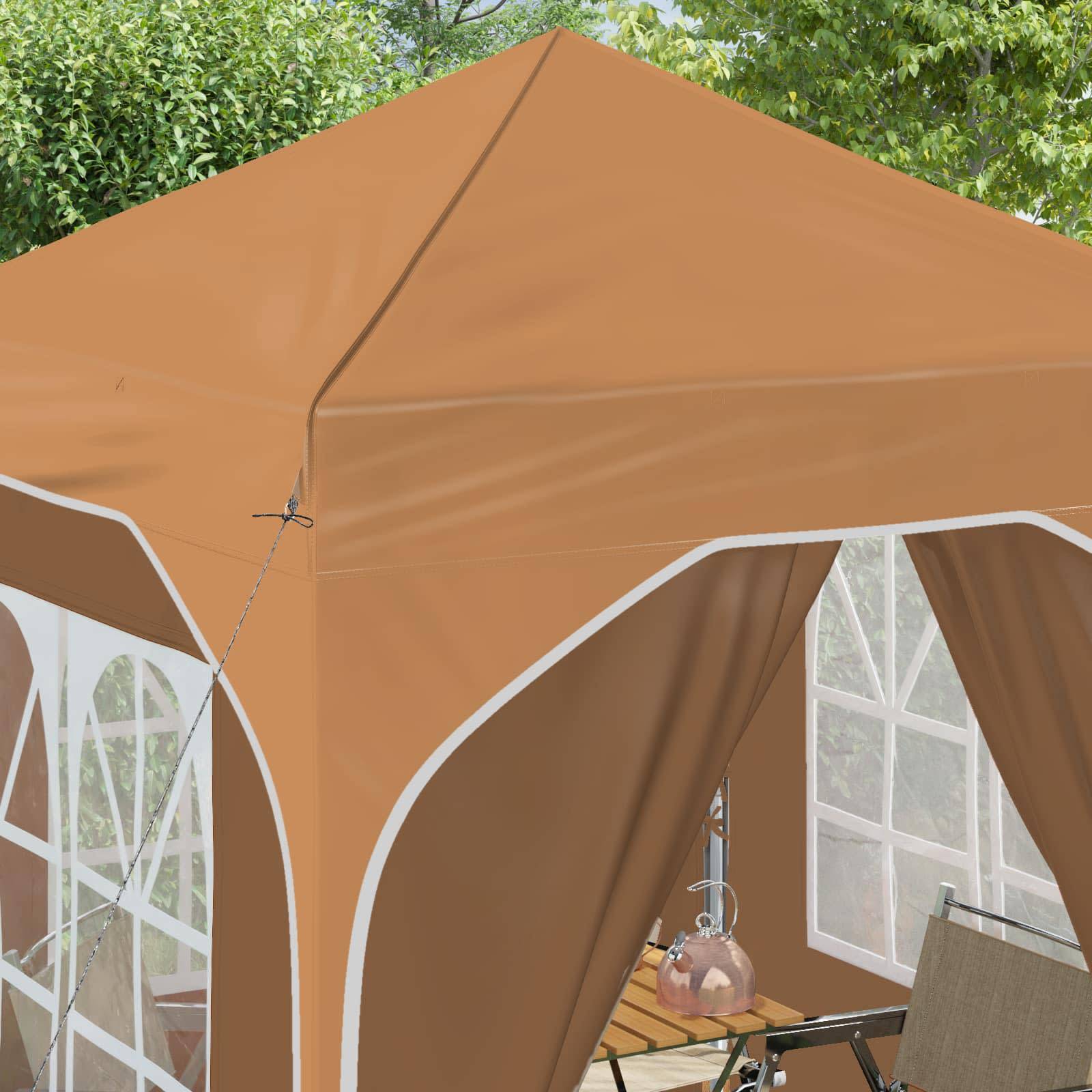 vidaXL Pop-up Partyzelt 192 x 192 x 245 cm Beige