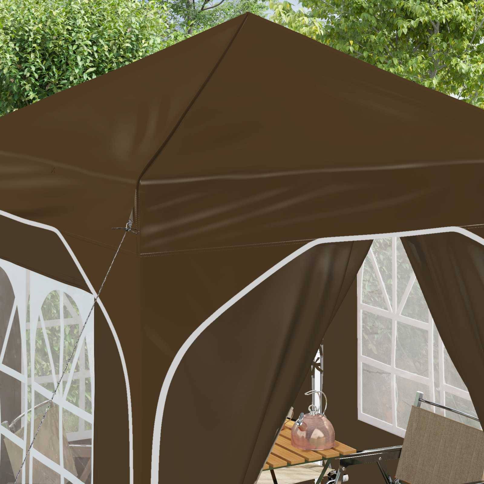 vidaXL Pop-up Partyzelt 192 x 192 x 245 cm Taupe