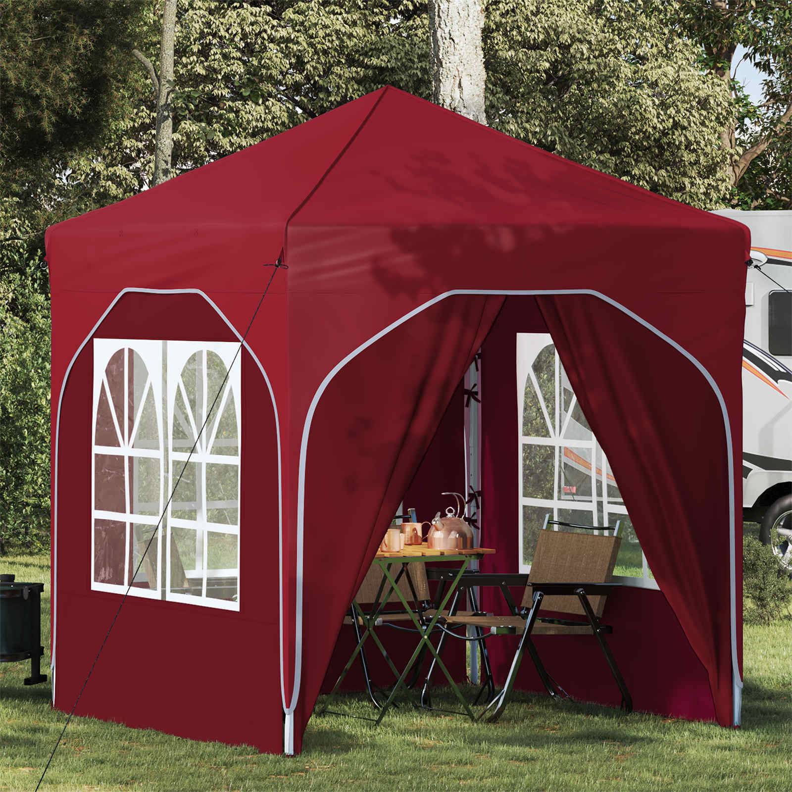 vidaXL Pop-up Partyzelt 192 x 192 x 245 cm Bordeauxrot