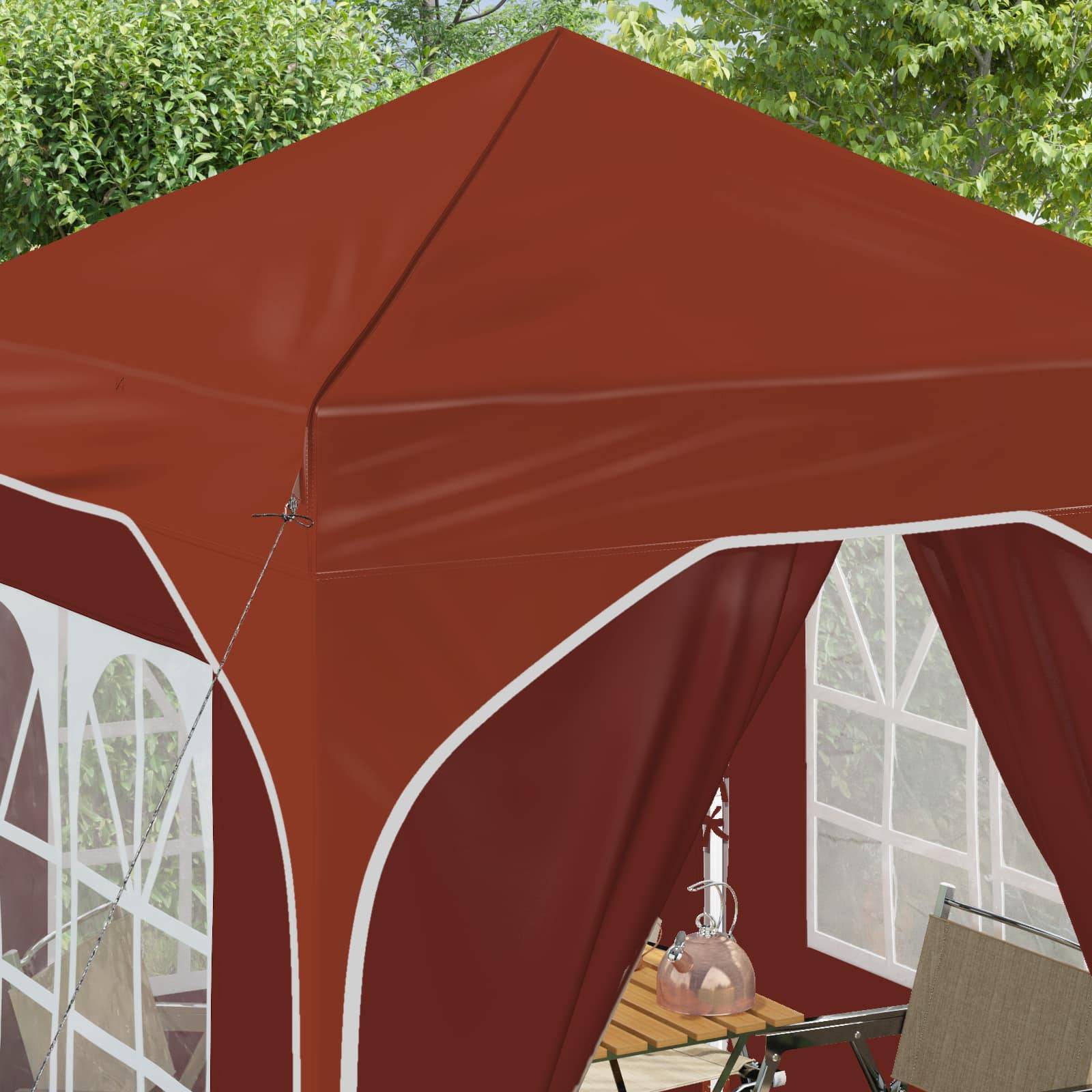 vidaXL Pop-up Partyzelt 192 x 192 x 245 cm Terrakotta