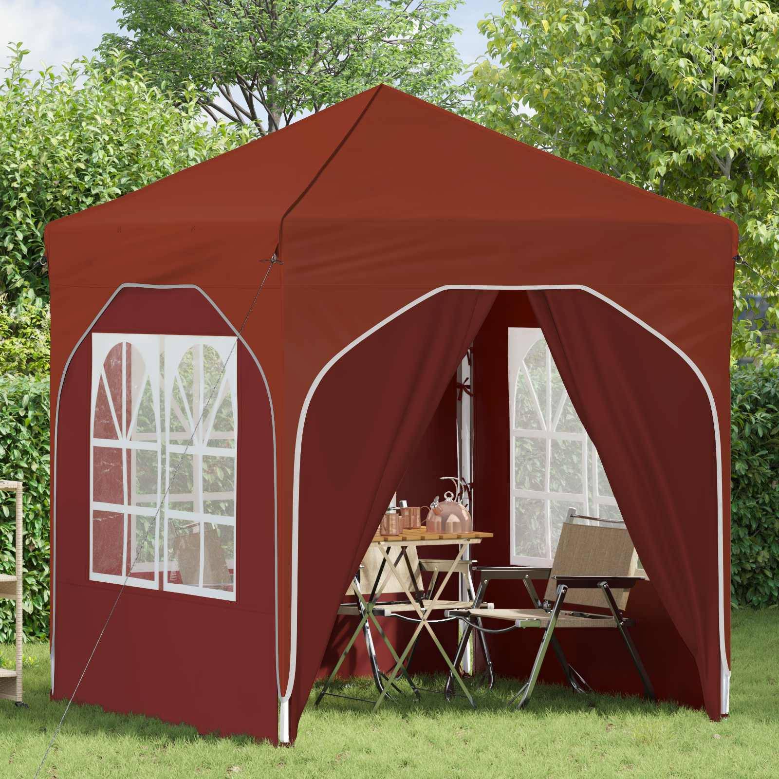 vidaXL Pop-up Partyzelt 192 x 192 x 245 cm Terrakotta