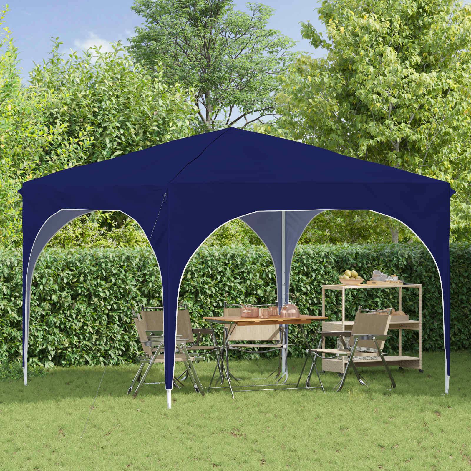 vidaXL Pop-up Partyzelt 290 x 290 x 245 cm Blau