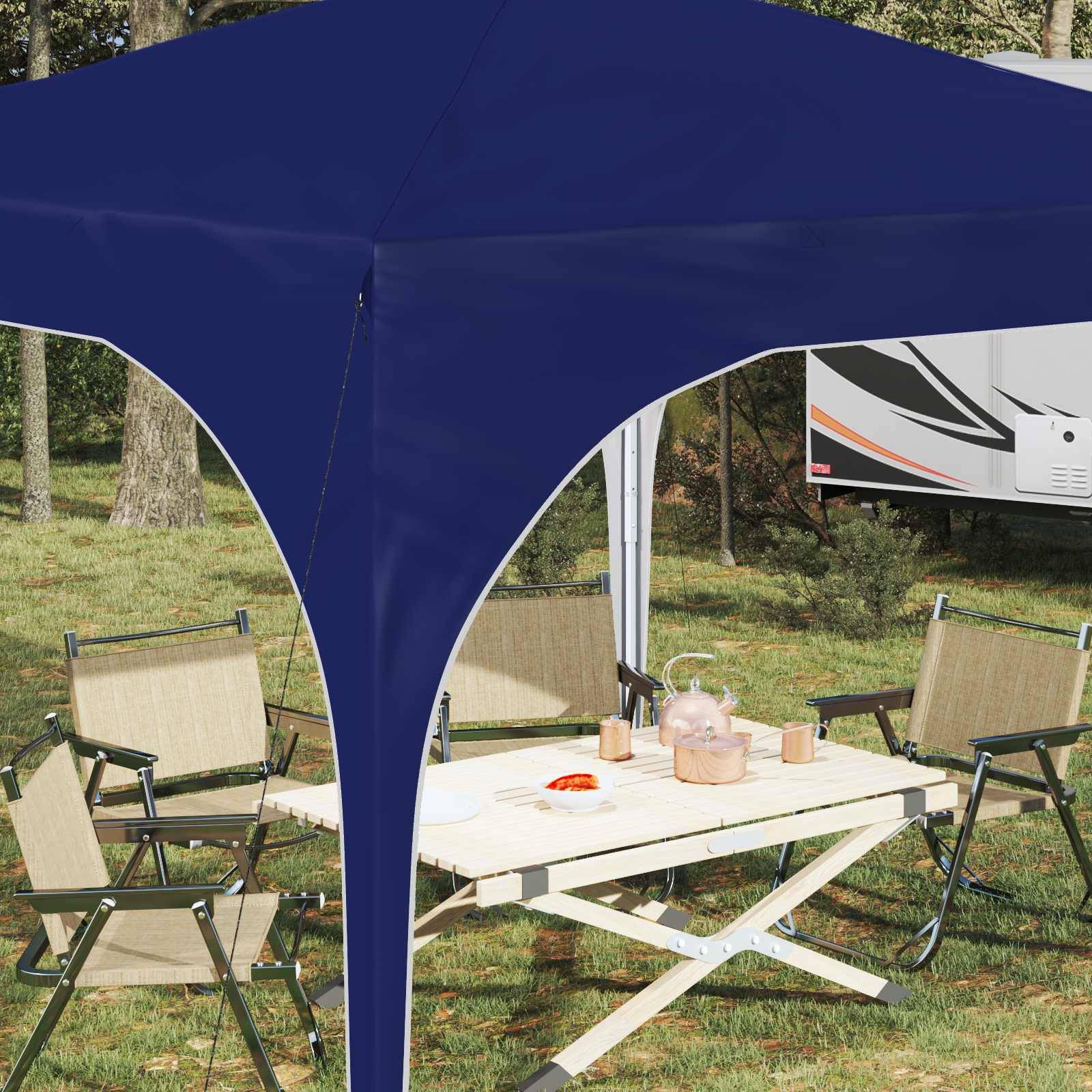 vidaXL Pop-up Partyzelt 290 x 290 x 245 cm Blau