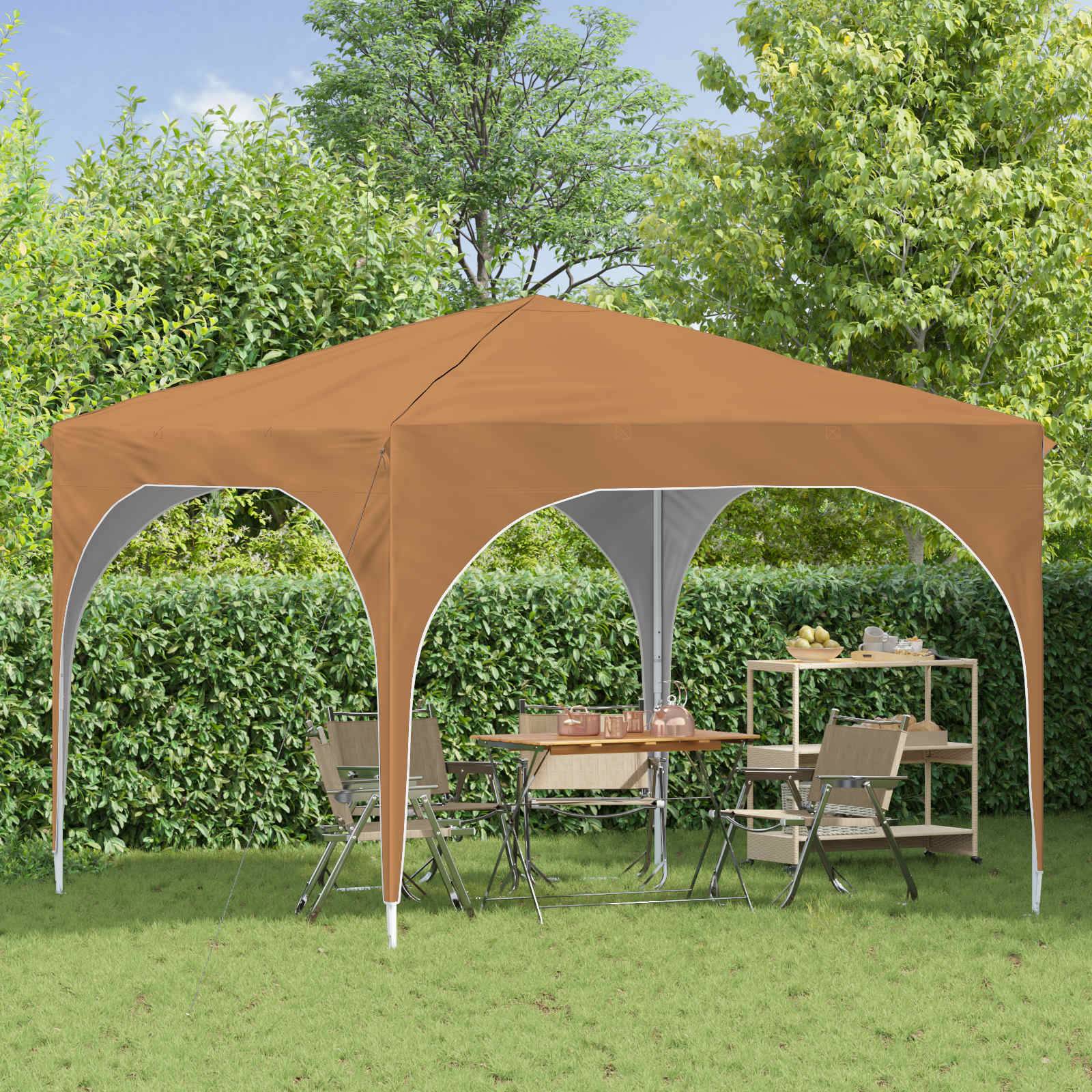vidaXL Pop-up Partyzelt 290 x 290 x 245 cm Beige
