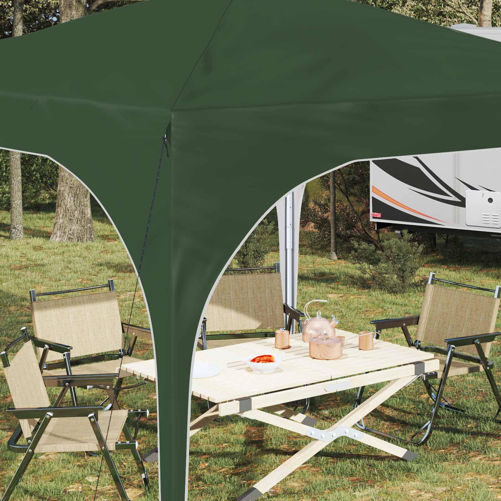 vidaXL Pop-up Partyzelt 290 x 290 x 245 cm Grün