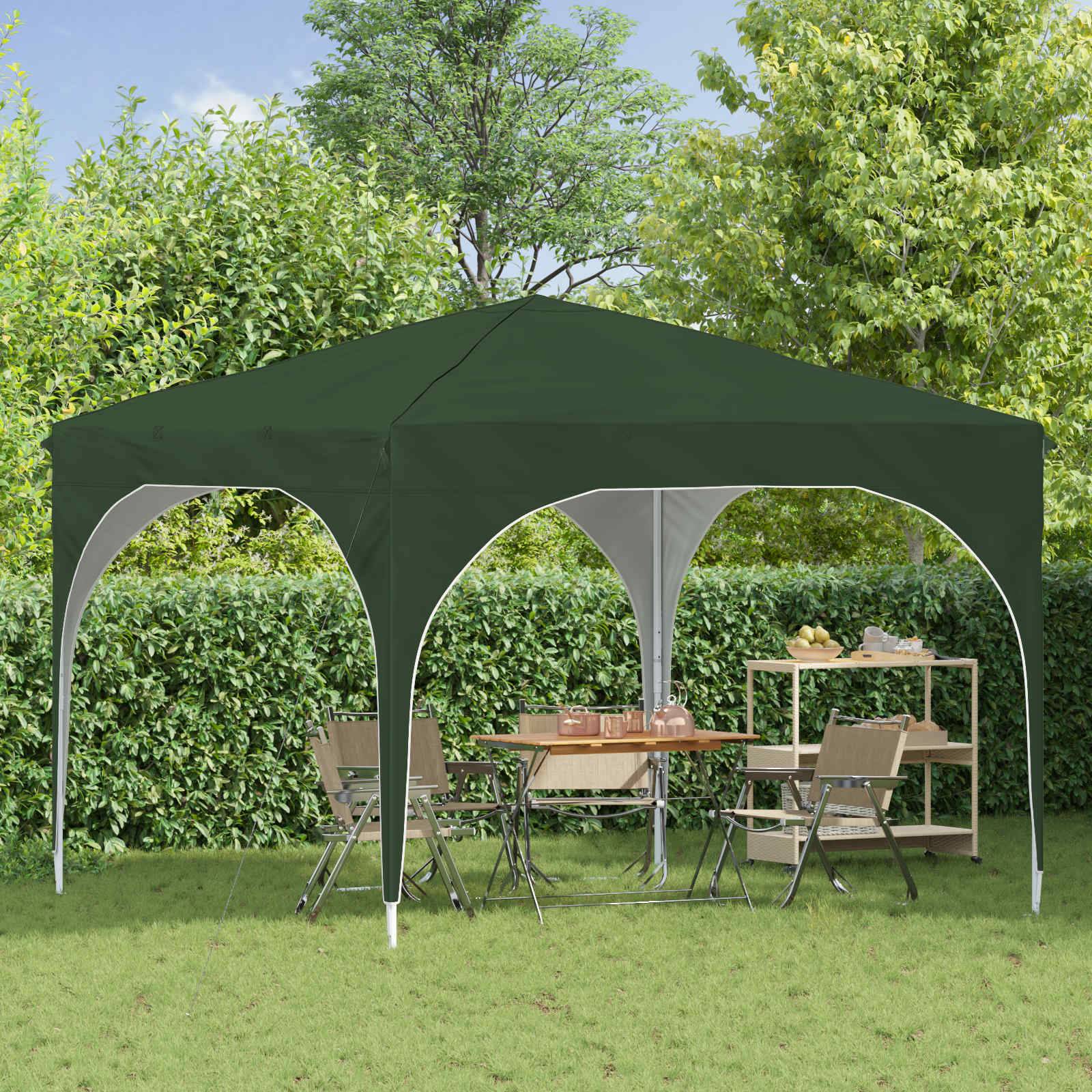 vidaXL Pop-up Partyzelt 290 x 290 x 245 cm Grün