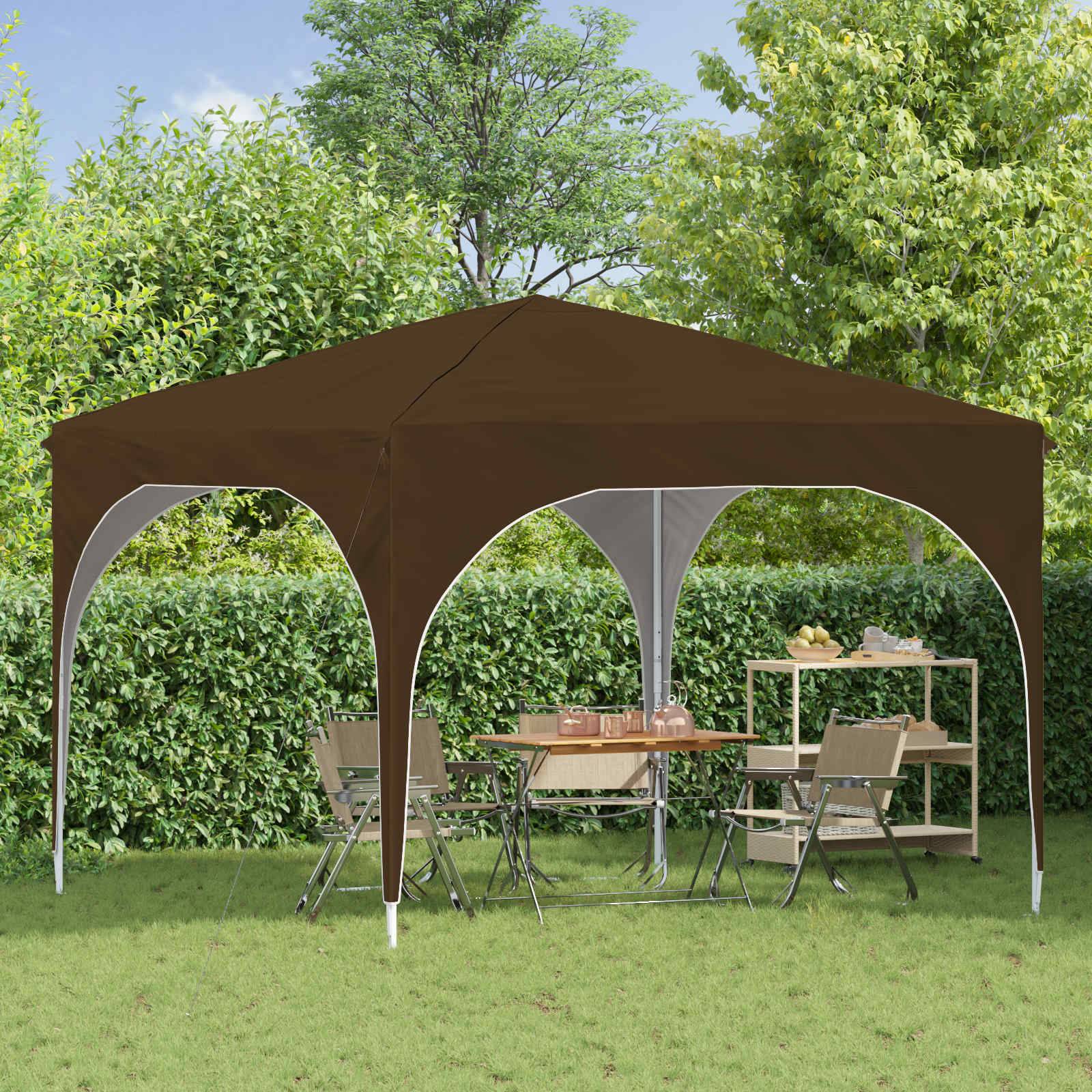 vidaXL Pop-up Partyzelt 290 x 290 x 245 cm Taupe
