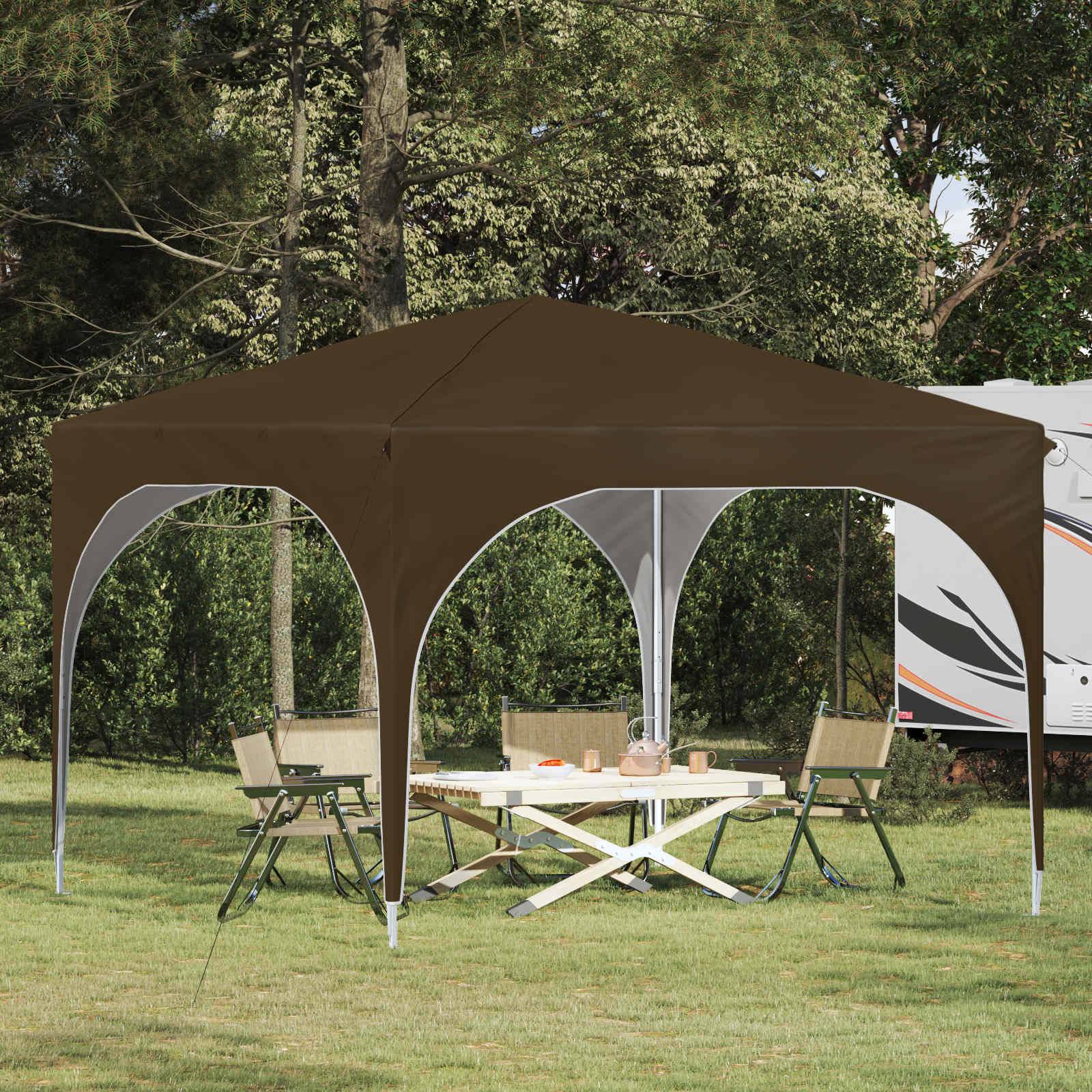 vidaXL Pop-up Partyzelt 290 x 290 x 245 cm Taupe