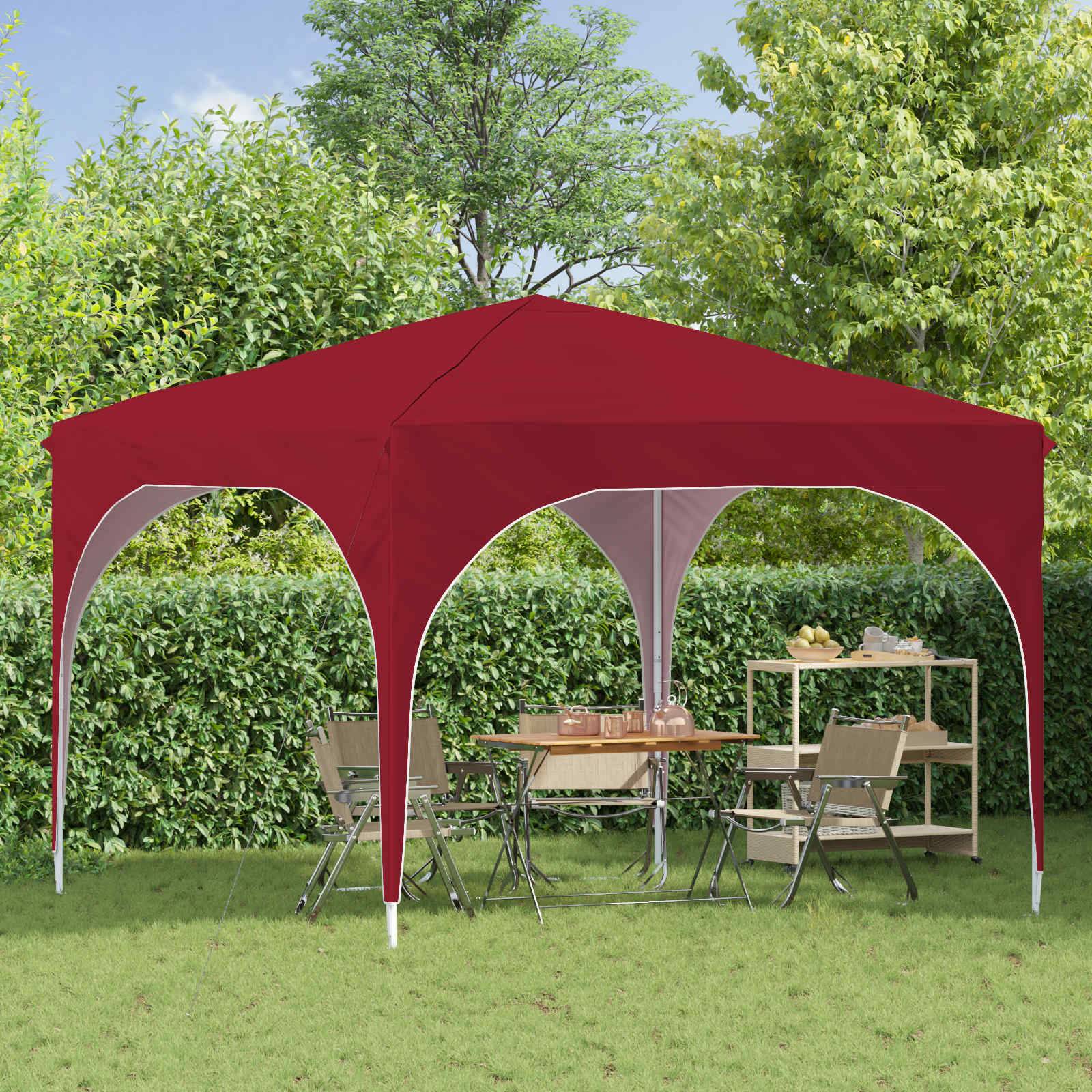 vidaXL Pop-up Partyzelt 290 x 290 x 245 cm Bordeauxrot