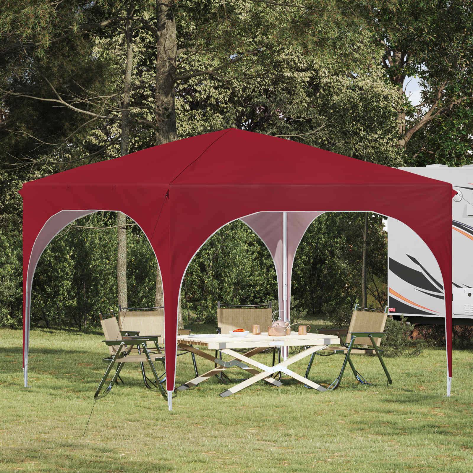 vidaXL Pop-up Partyzelt 290 x 290 x 245 cm Bordeauxrot
