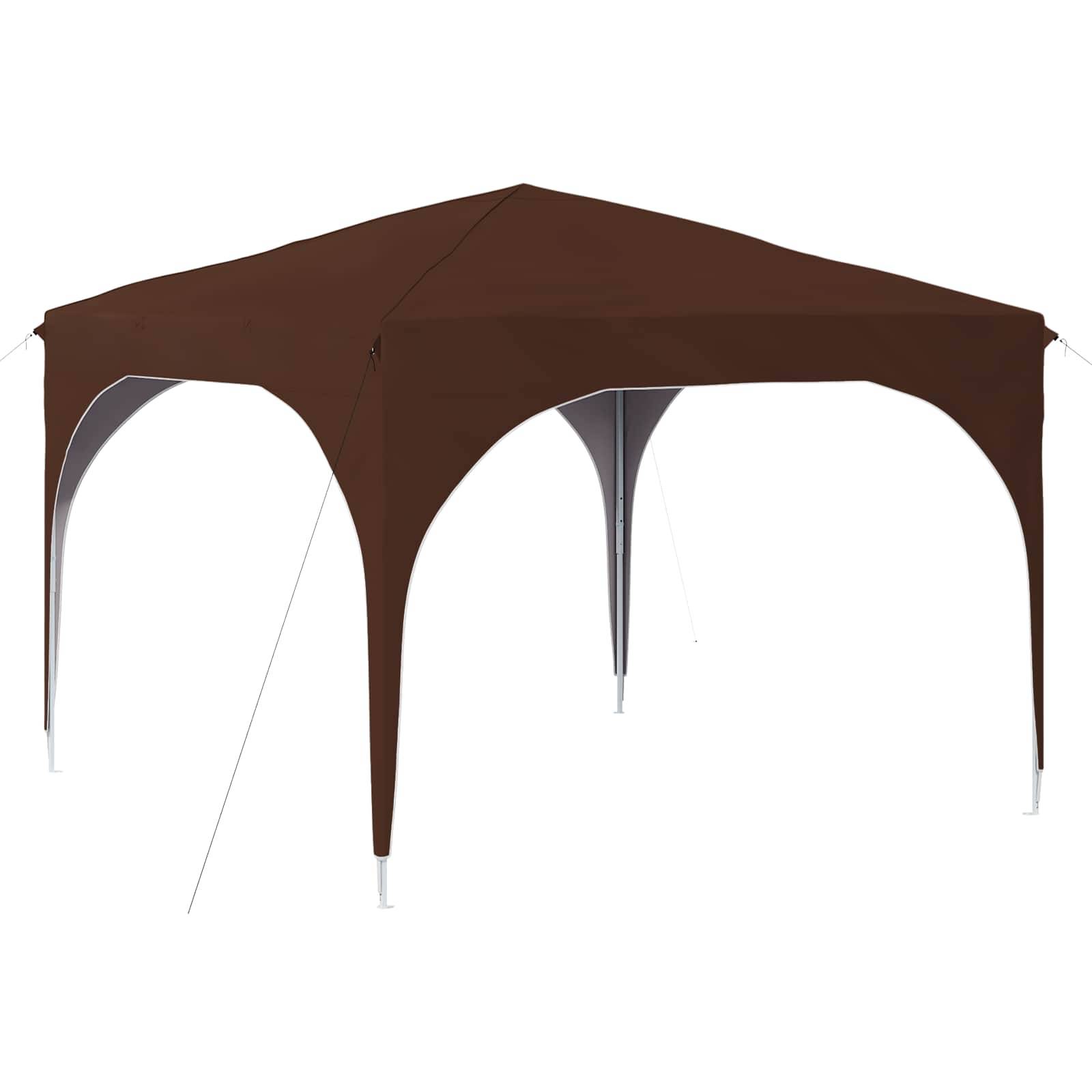 vidaXL Pop-up Partyzelt 290 x 290 x 245 cm Braun