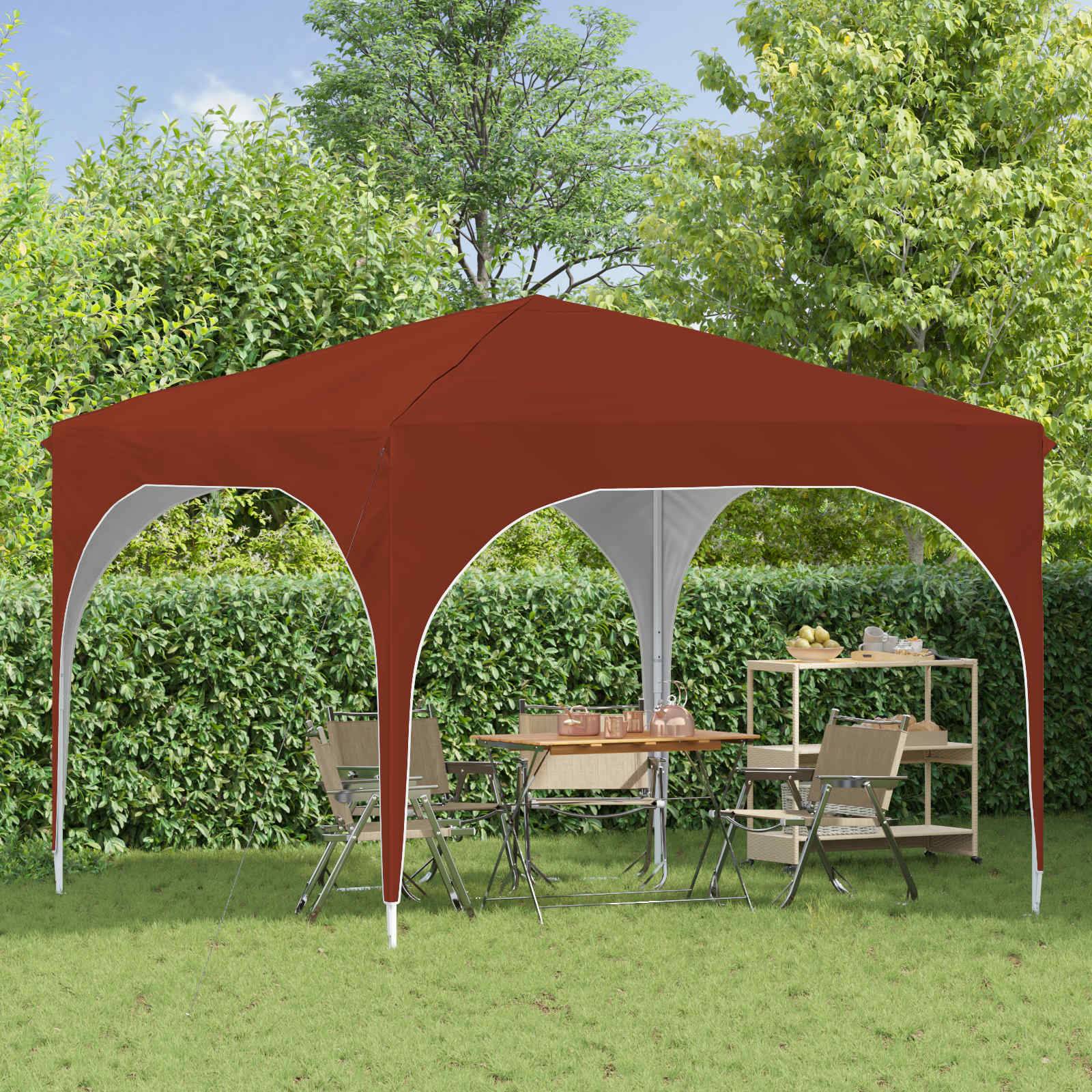 vidaXL Pop-up Partyzelt 290 x 290 x 245 cm Terrakotta