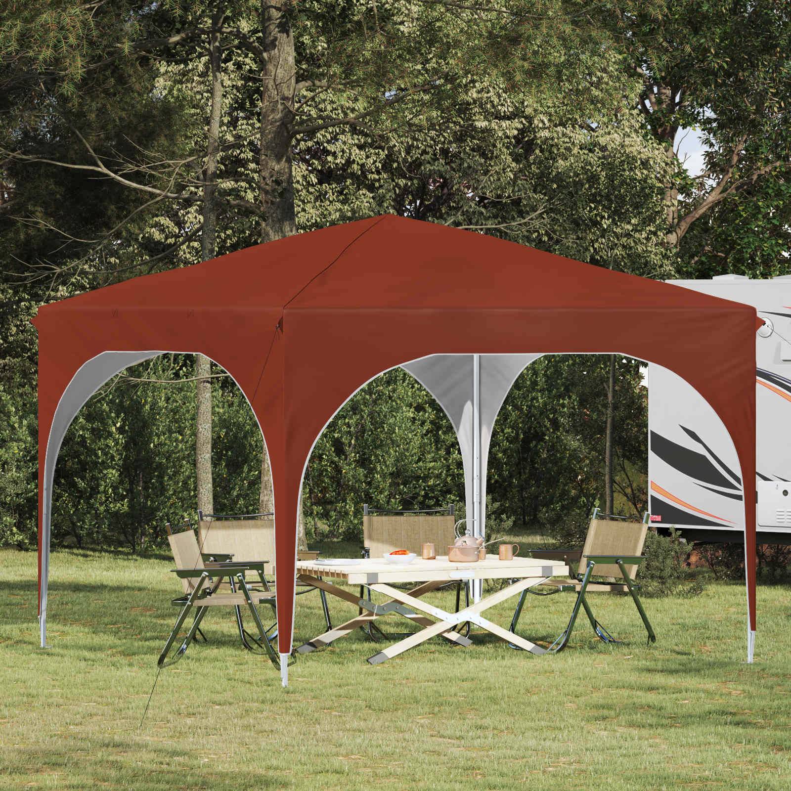 vidaXL Pop-up Partyzelt 290 x 290 x 245 cm Terrakotta