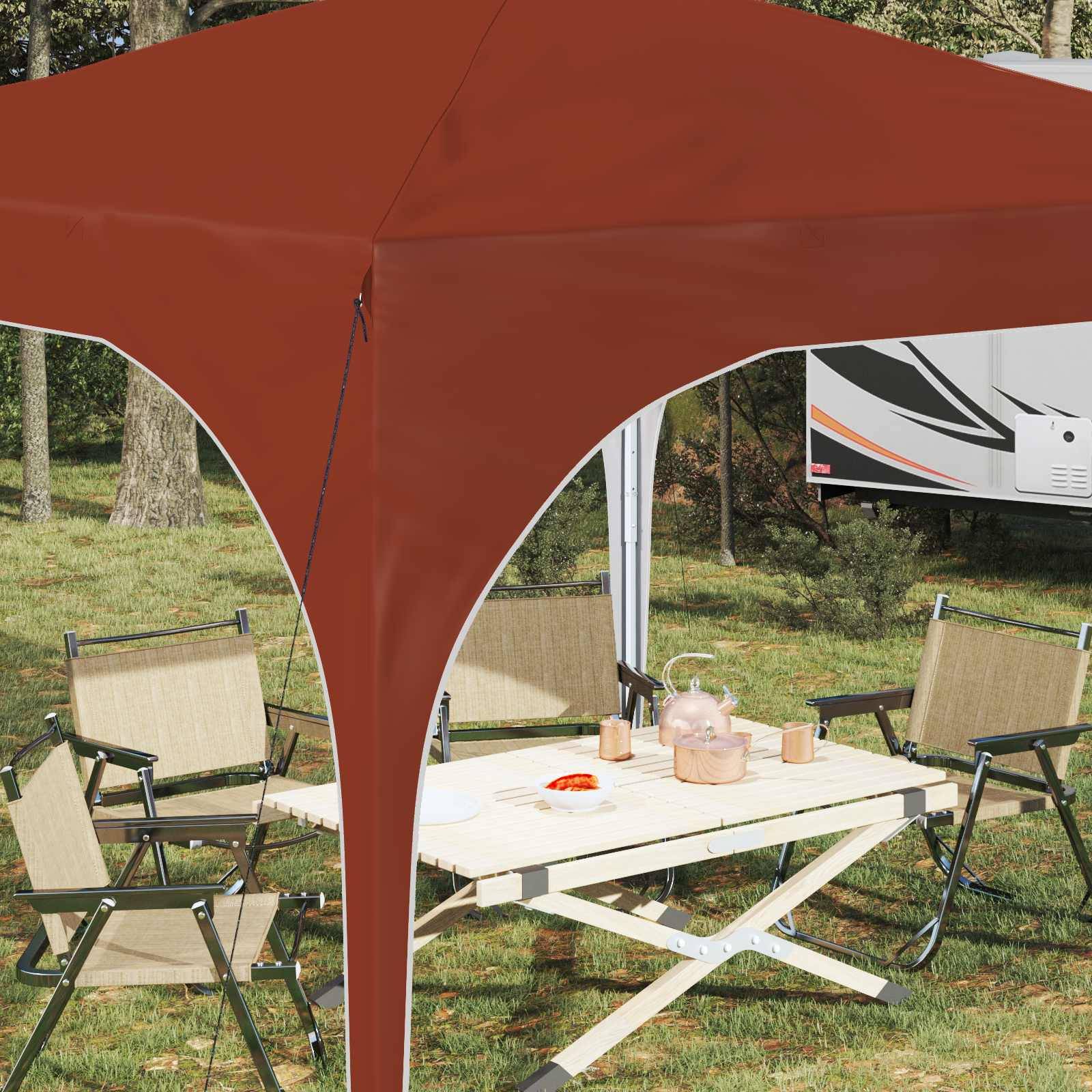 vidaXL Pop-up Partyzelt 290 x 290 x 245 cm Terrakotta