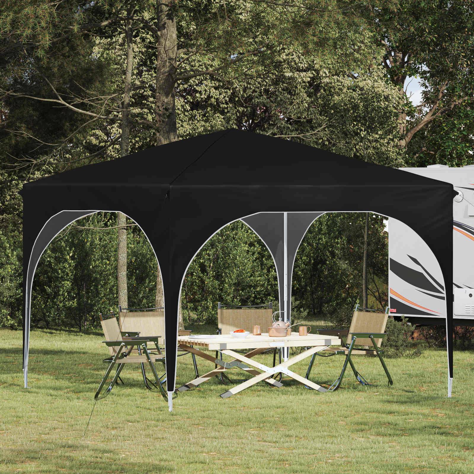 vidaXL Pop-up Partyzelt 290 x 290 x 245 cm Schwarz